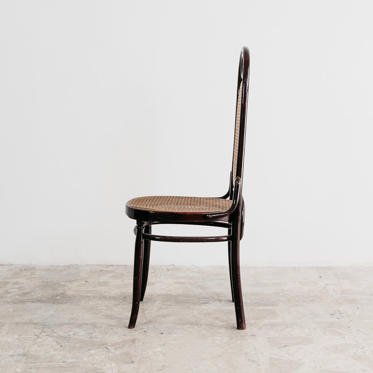 Set 6 Sedie Sautto & Liberale Vintage Anni 50 Legno Curvato Paglia di Vienna Stile Thonet Leone