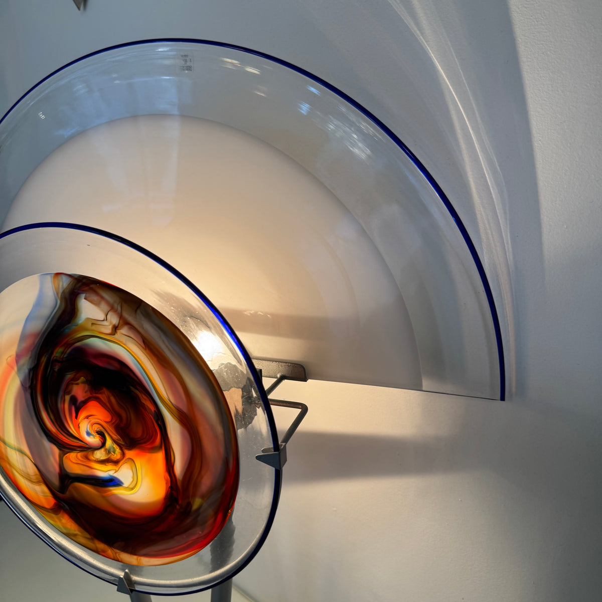 Lampada tavolo Tramonto Murano Vetro Design Vintage anni 80