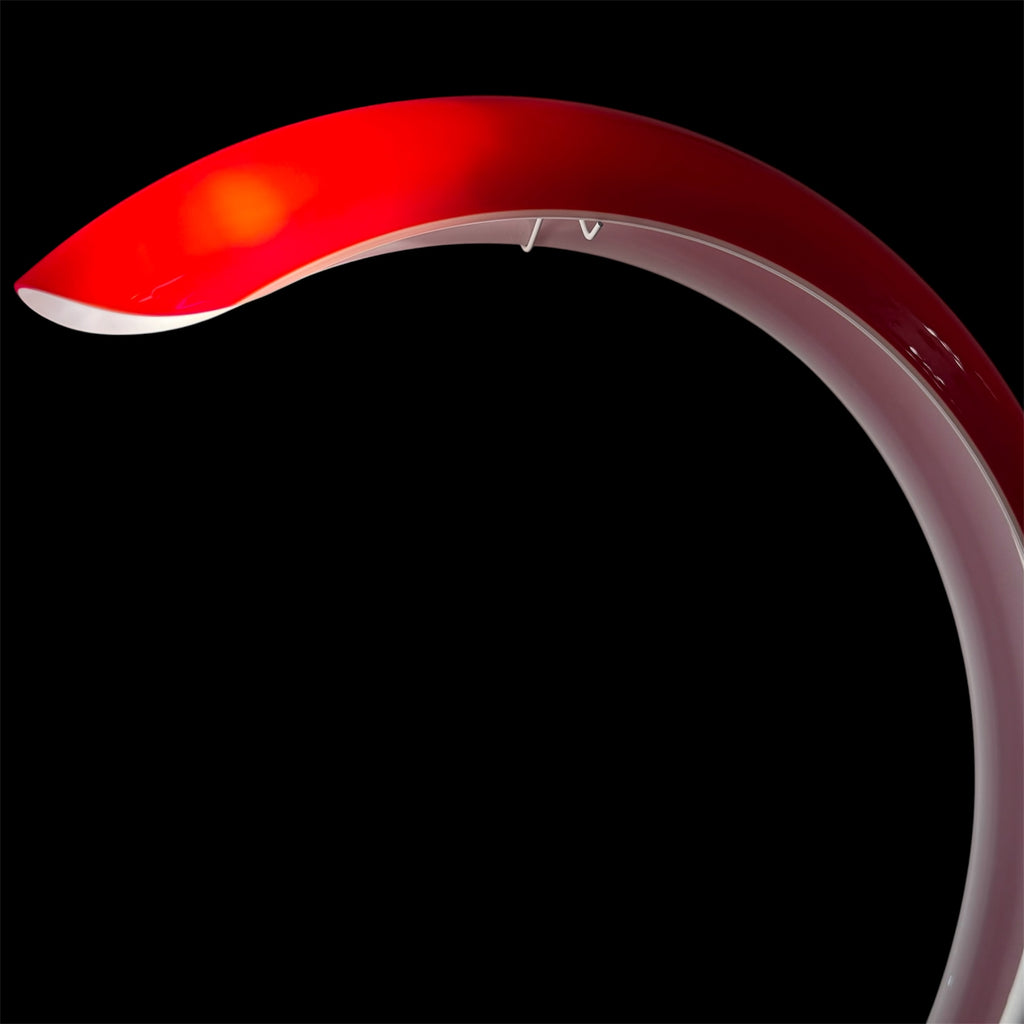 Lampada da tavolo Red AV Mazzega Anni 80 Vetro Murano Rosso Design Vintage
