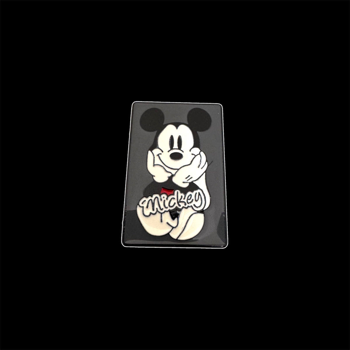 Spilletta in Metallo Smaltato - Topolino Logo Scritta "Mickey"