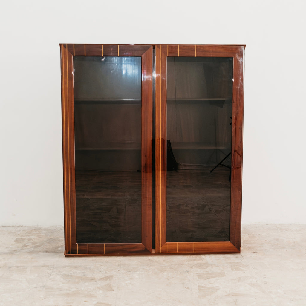 Vetrina in Palissandro Monumentale Zebrawood Lacquered - Mid-Century Design 1970