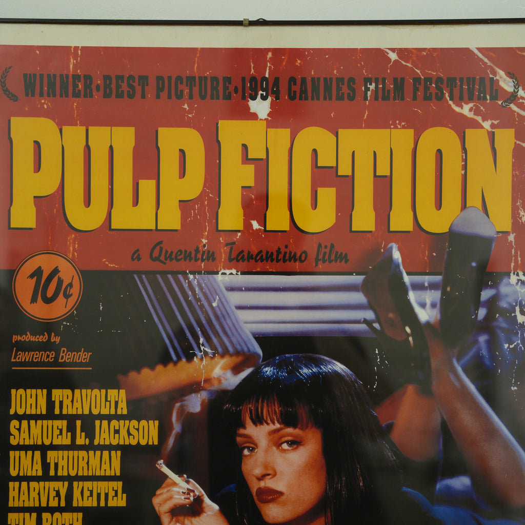 Poster "Pulp Fiction" di Quentin Tarantino – Uma Thurman, in cornice a giorno con vetro – 97 x 67 cm