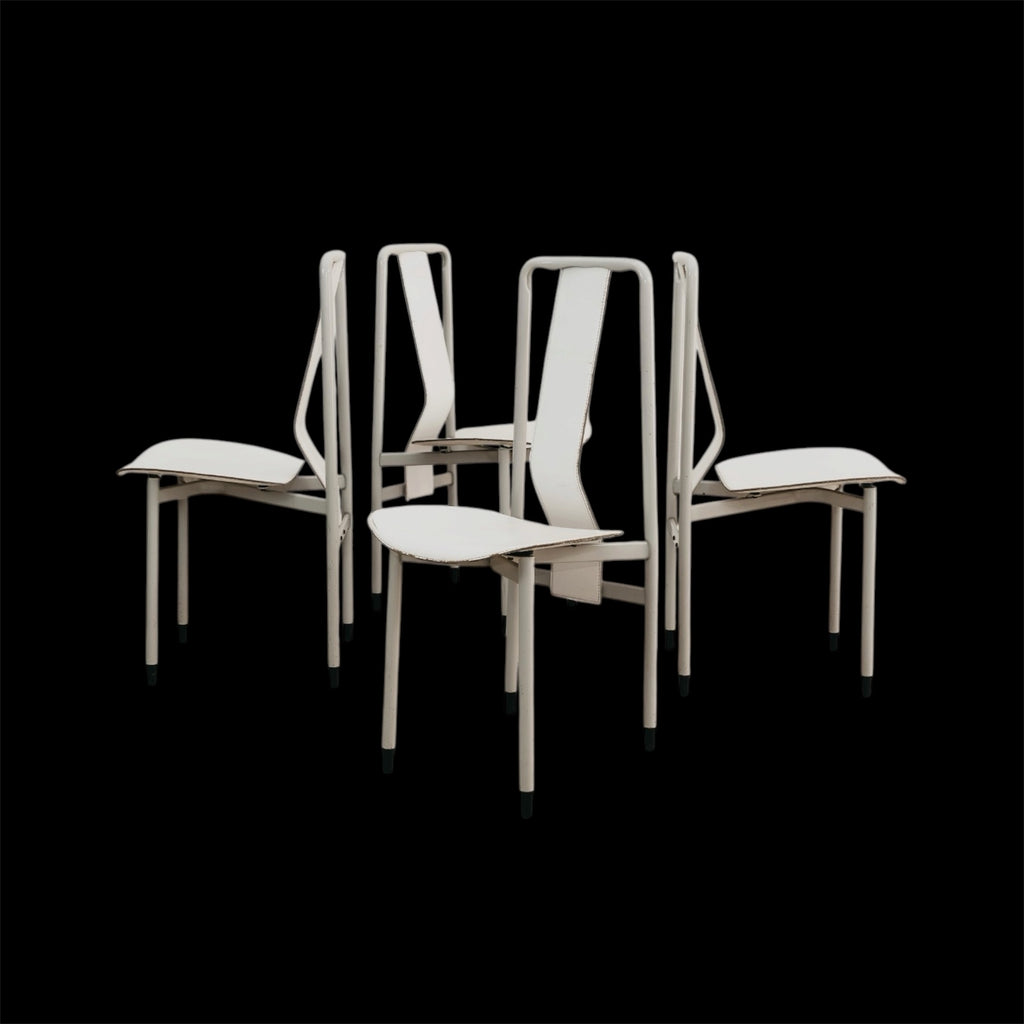Achille Castiglioni Zanotta Set 4 Sedie Mod. Irma Anni 80