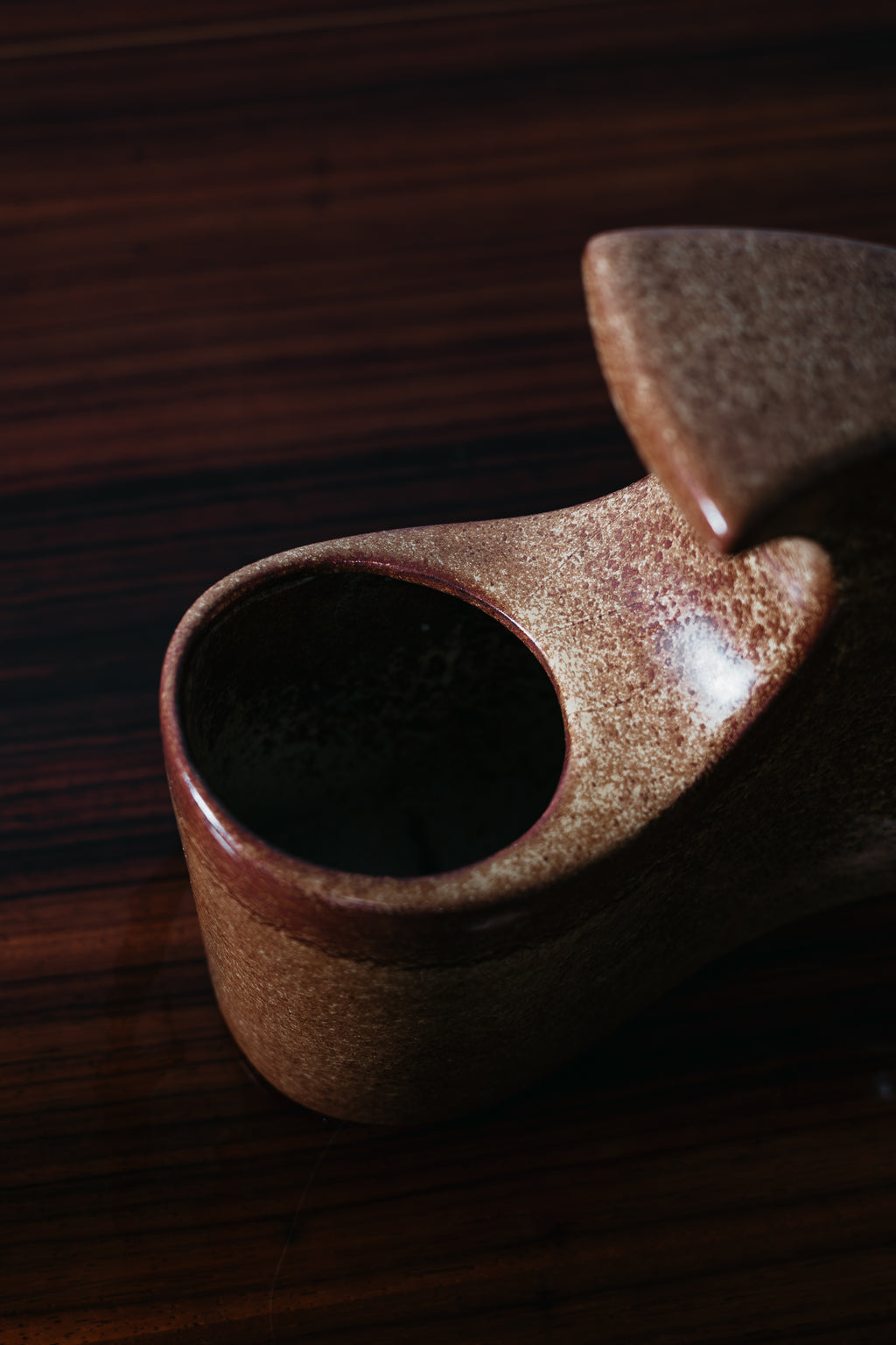 Bertoncello 977 Roberto Rigon Vaso in Ceramica Smaltata D’Arte Anni ‘70 Design