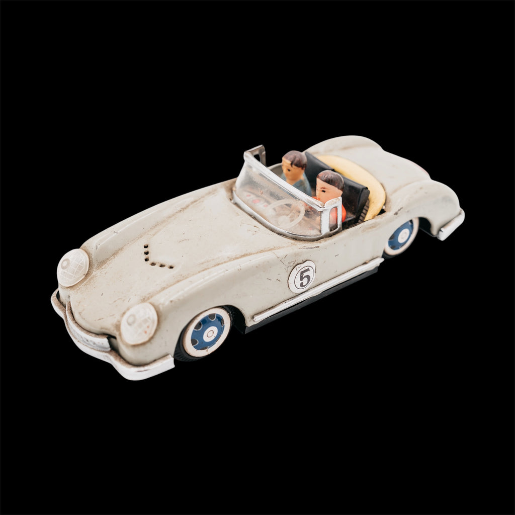 Automobilina Porsche 356 Speedster in Latta (Tin Toy) - Manifattura Cinese Vintage da Collezione