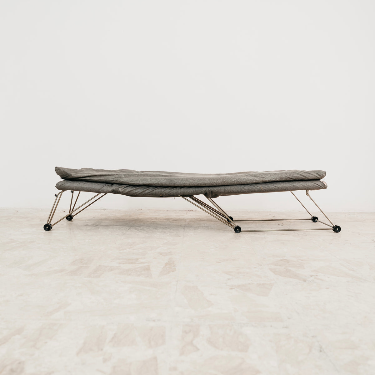Poltrona Lounge Chair Trasformabile Vintage Anni 80 Design Geometrico Postmoderno