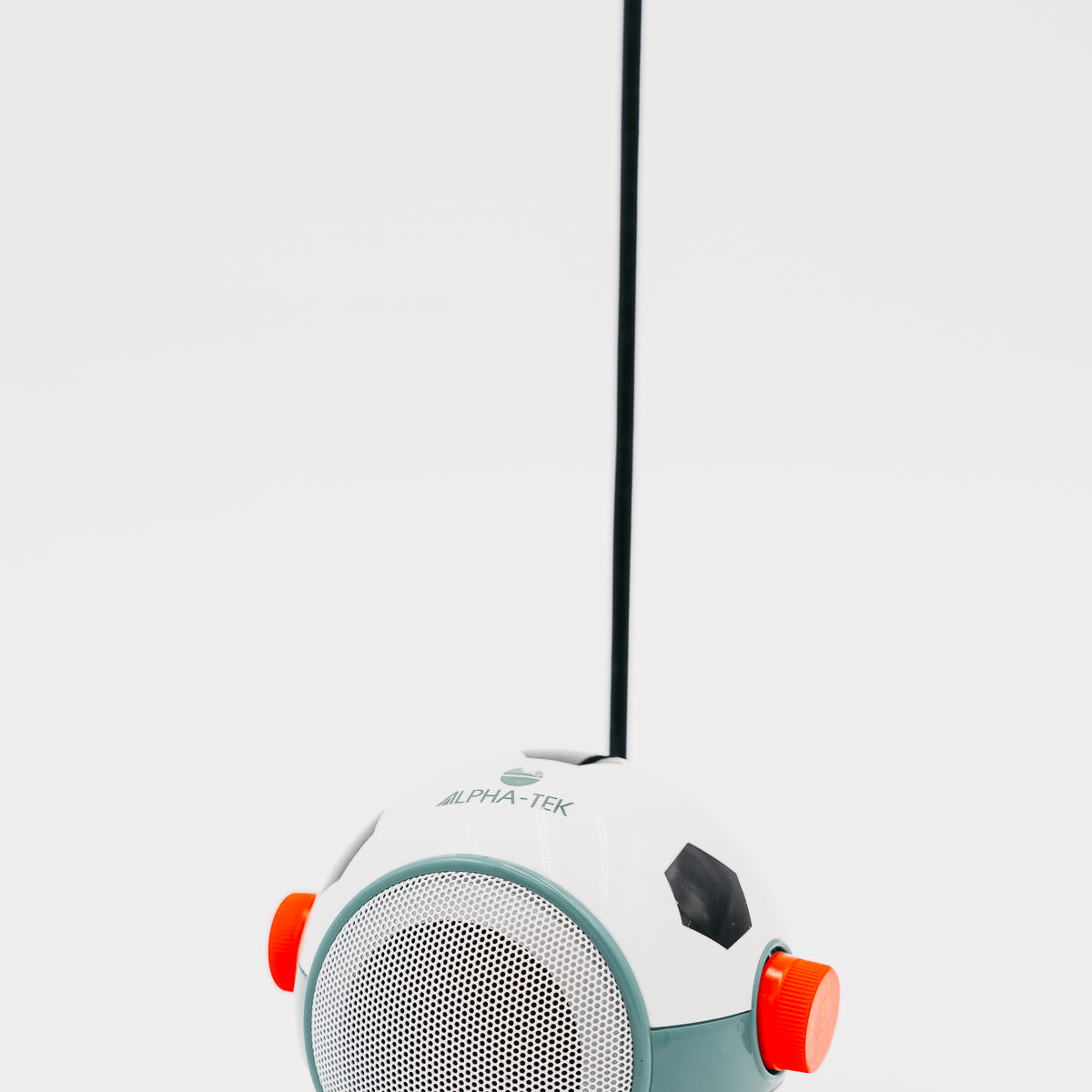 Radio Transistor Portatile "Alpha-Tek" a Forma di Pallone da Calcio - Design Pop Vintage Anni '70/'80