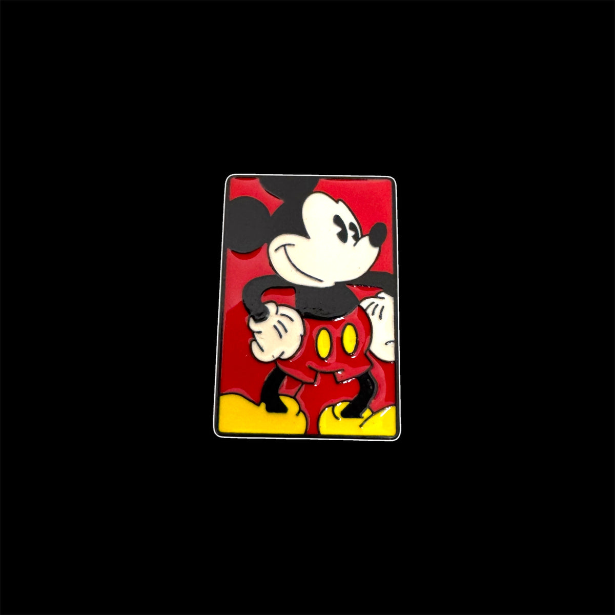 Spilletta in Metallo Smaltato - Topolino Classico Rettangolare (Mickey Mouse)