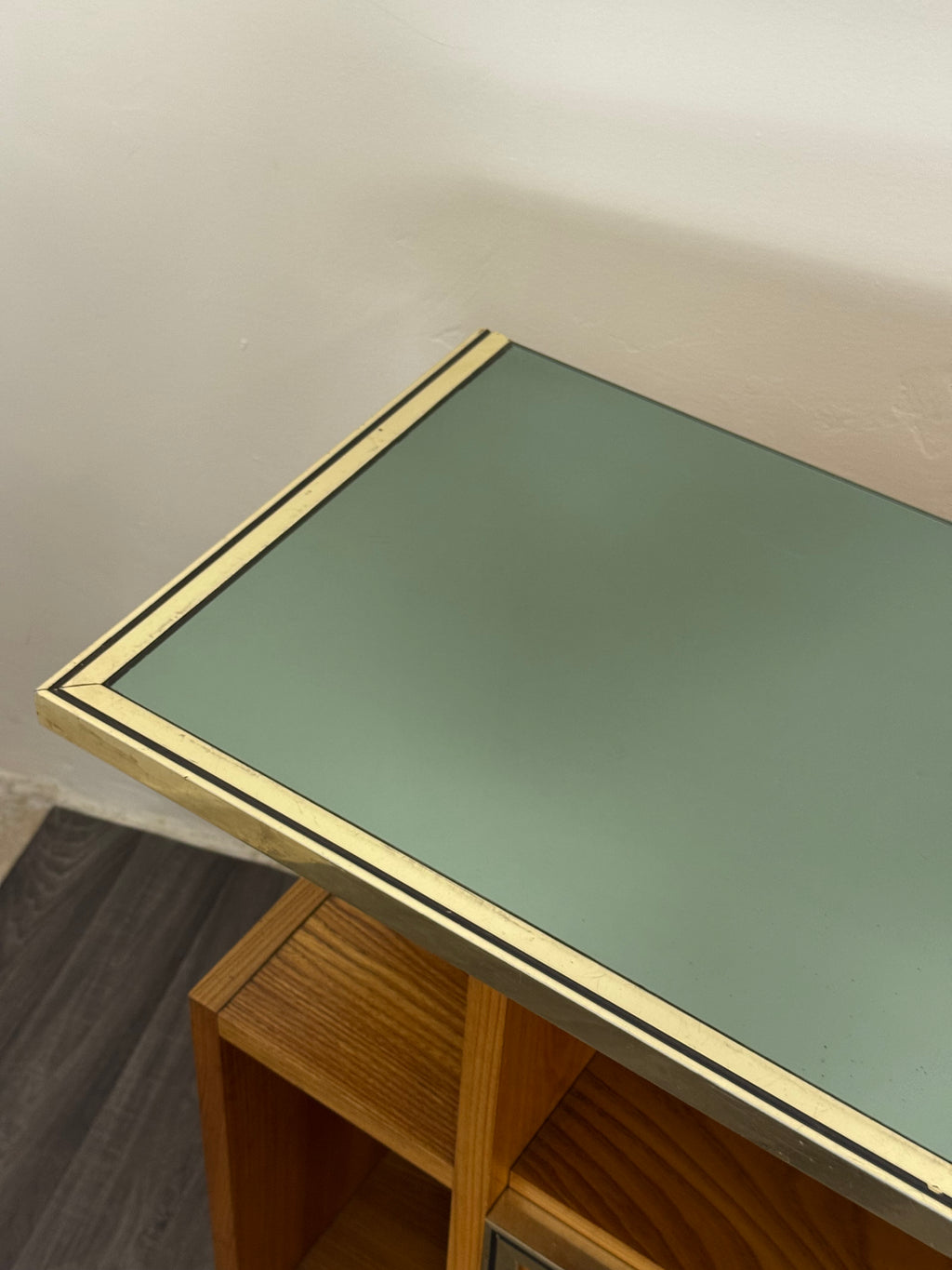 Consolle Mobile Bar Vintage dal Design Geometrico Scandinavo (Anni '70)