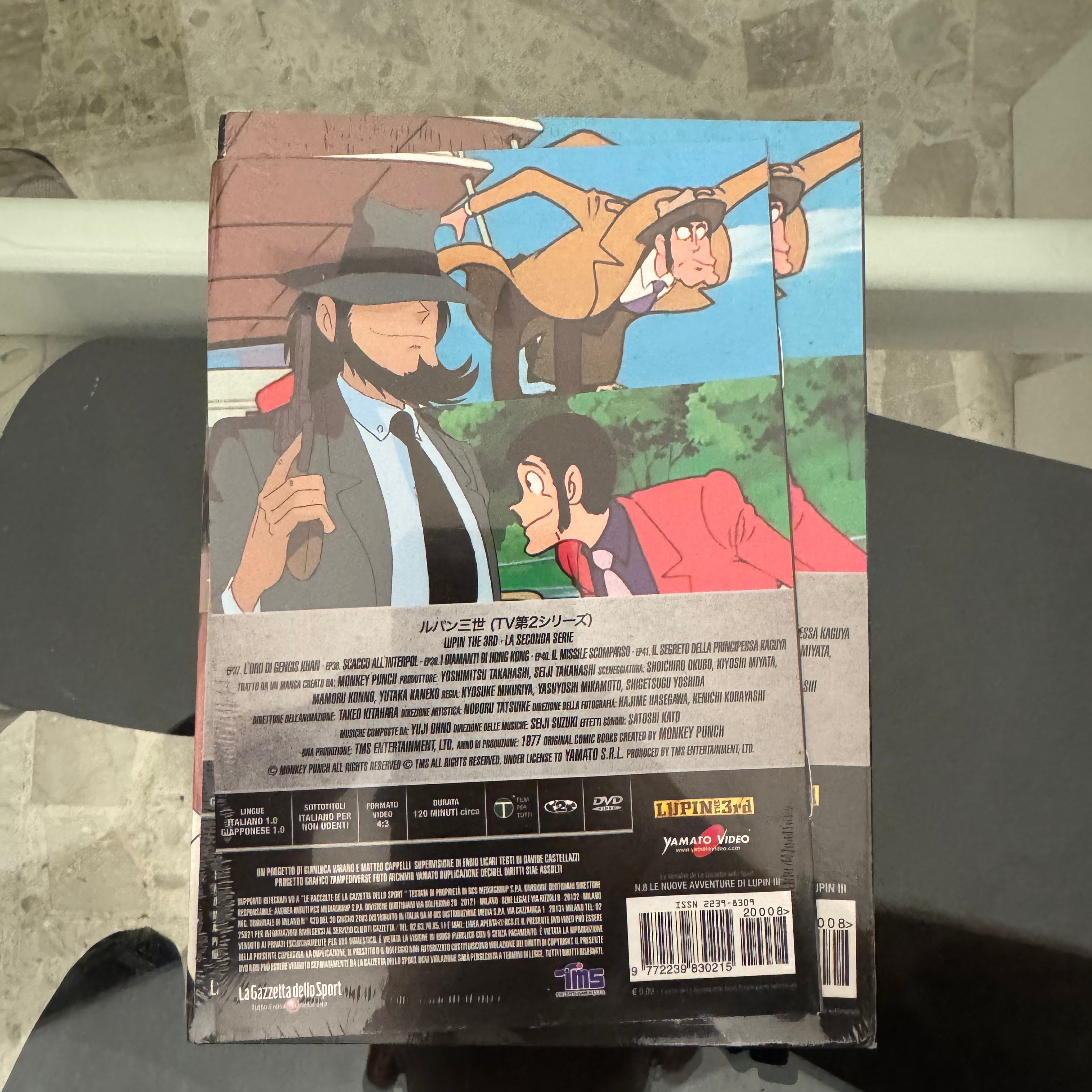 DVD Lupin III N. 8 Il Missile Scomparso Seconda Serie TV Edizione Integrale NUOVO SIGILLATO