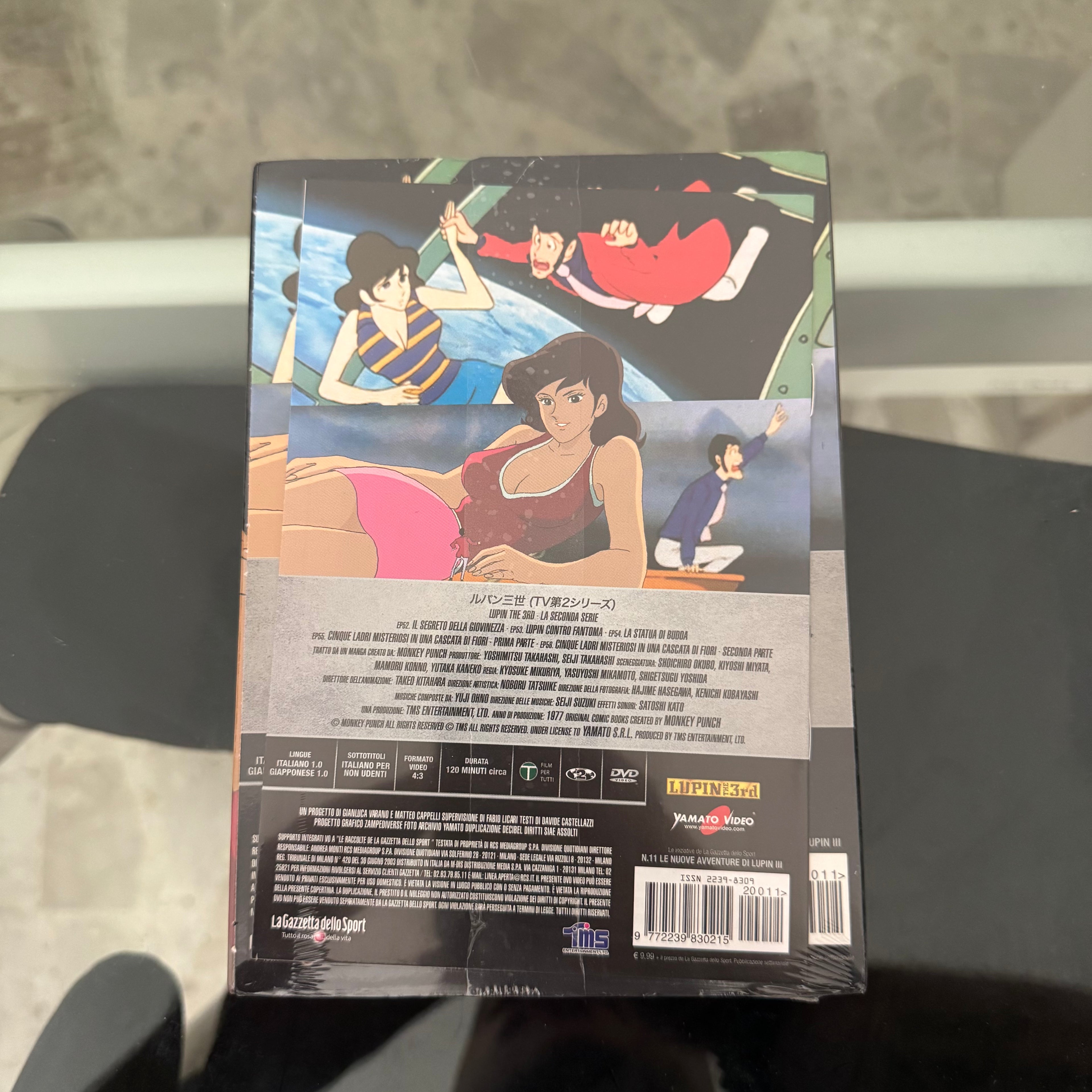 DVD Lupin III N. 11 Lupin contro Fantoma Seconda Serie TV Edizione Integrale NUOVO SIGILLATO