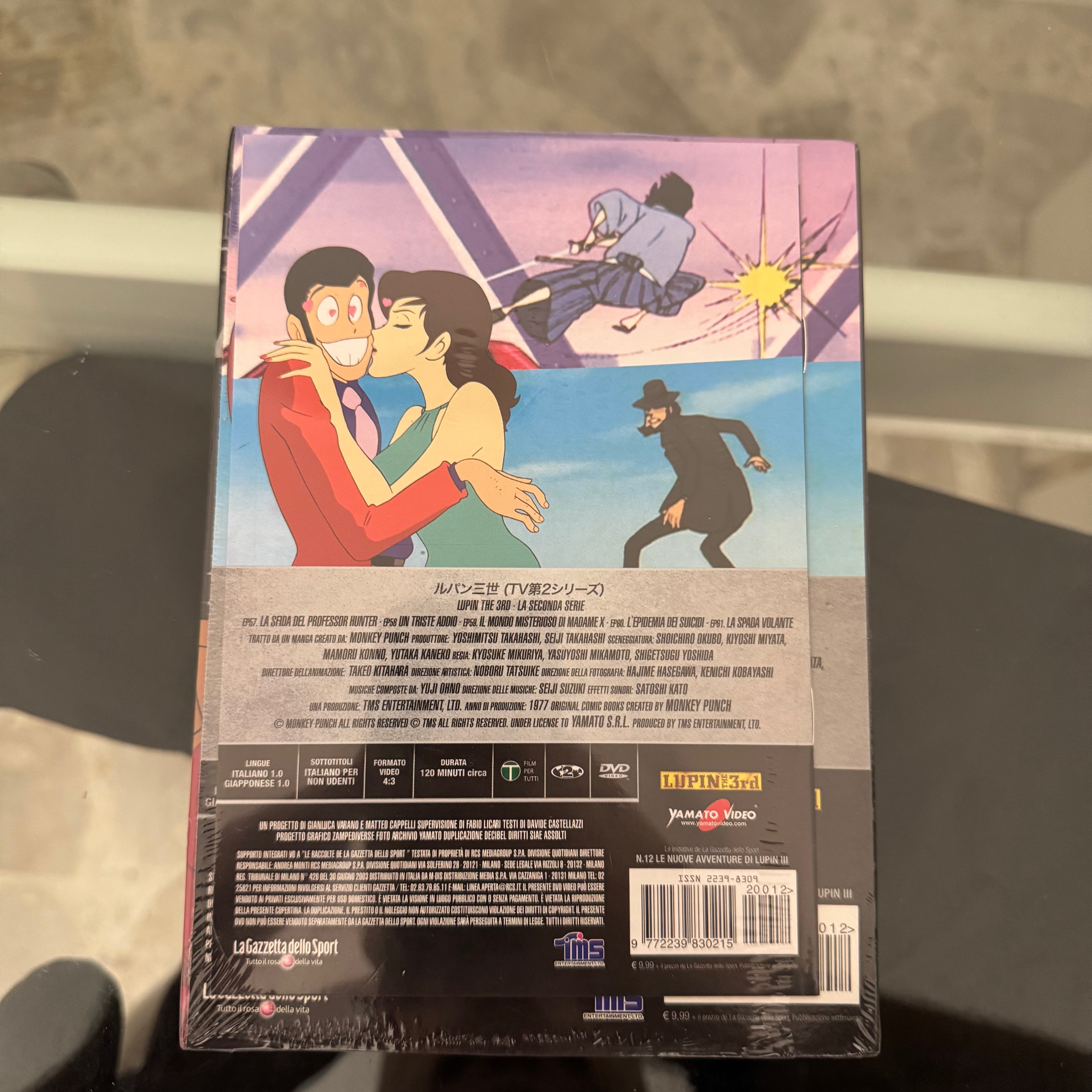 DVD Lupin III N. 12 Il Mondo Misterioso di Madame X Seconda Serie TV Edizione Integrale NUOVO SIGILLATO