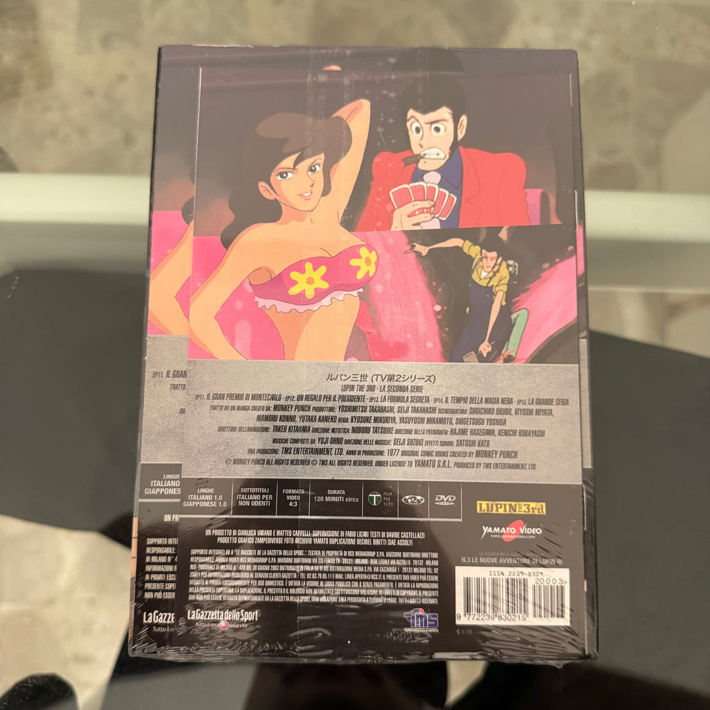 DVD Lupin III N. 3 Il Tempio della Magia Nera Seconda Serie TV Edizione Integrale NUOVO SIGILLATO