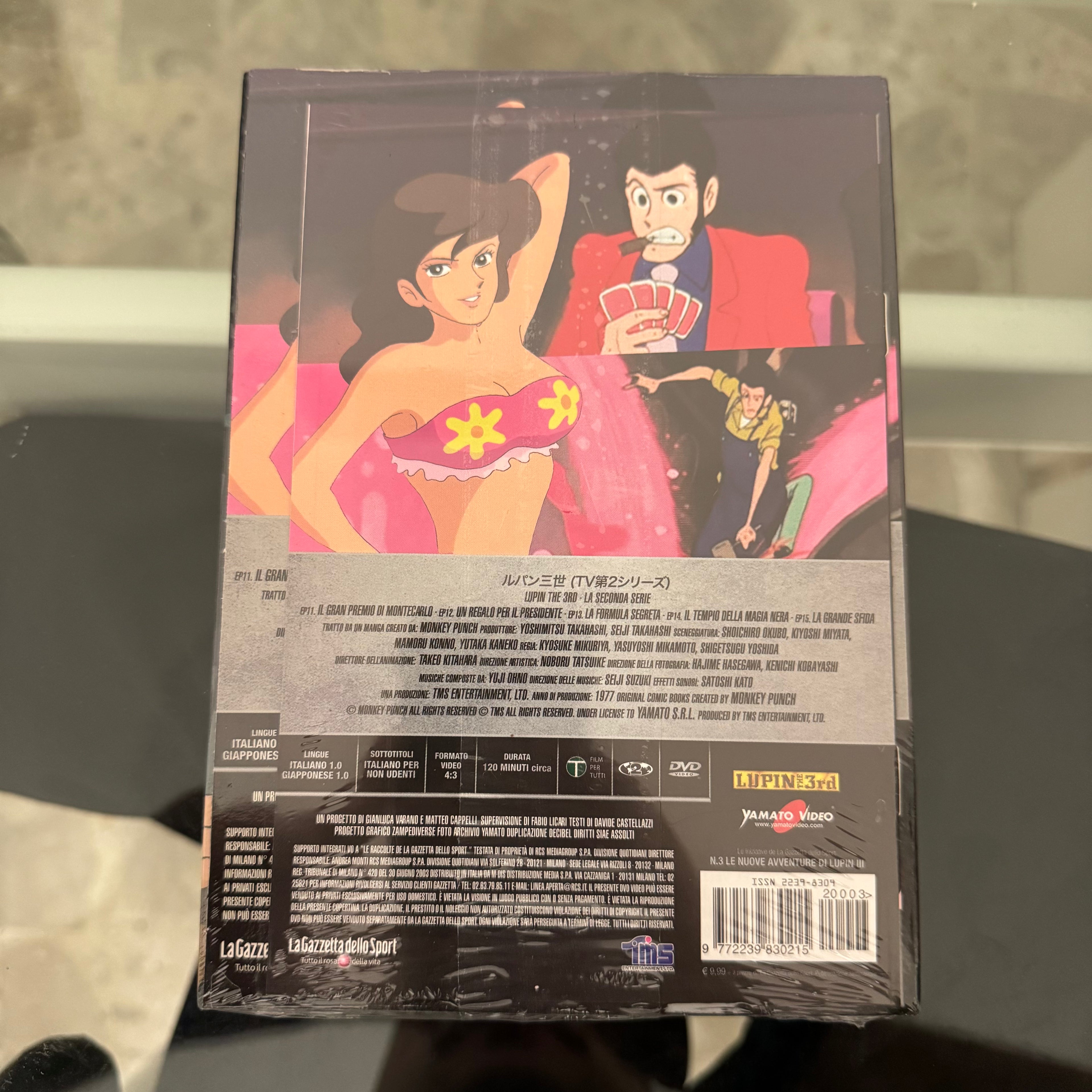 DVD Lupin III N. 3 Il Tempio della Magia Nera Seconda Serie TV Edizione Integrale NUOVO SIGILLATO