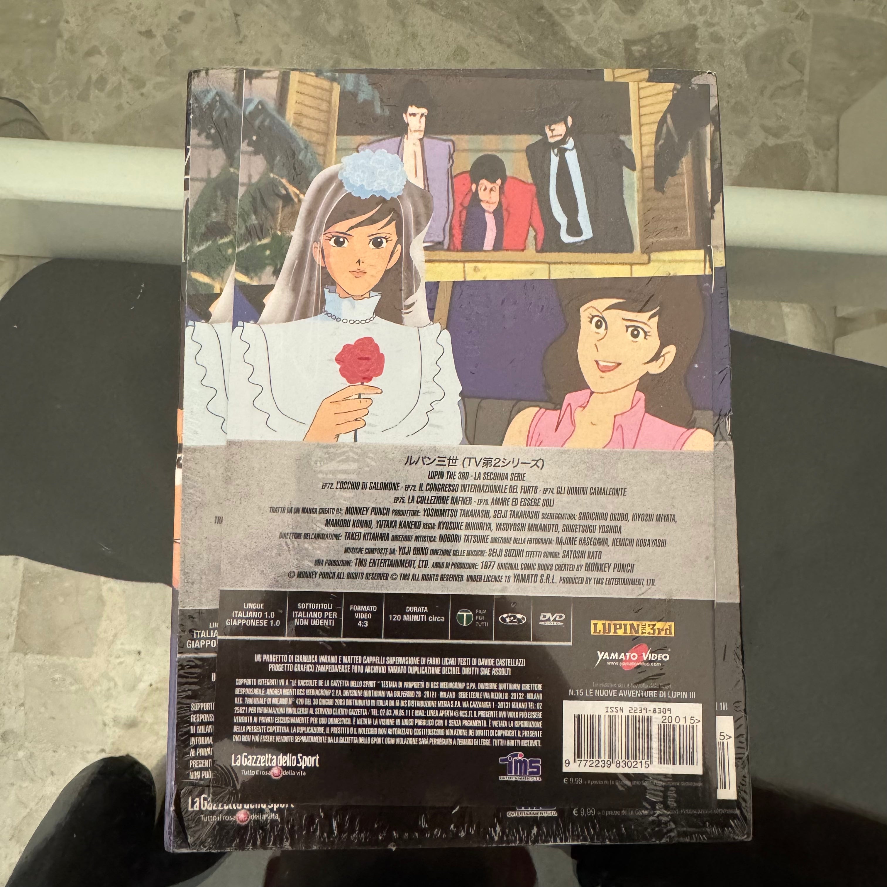 DVD Lupin III N. 15 Gli Uomini Camaleonte Seconda Serie TV Edizione Integrale NUOVO SIGILLATO
