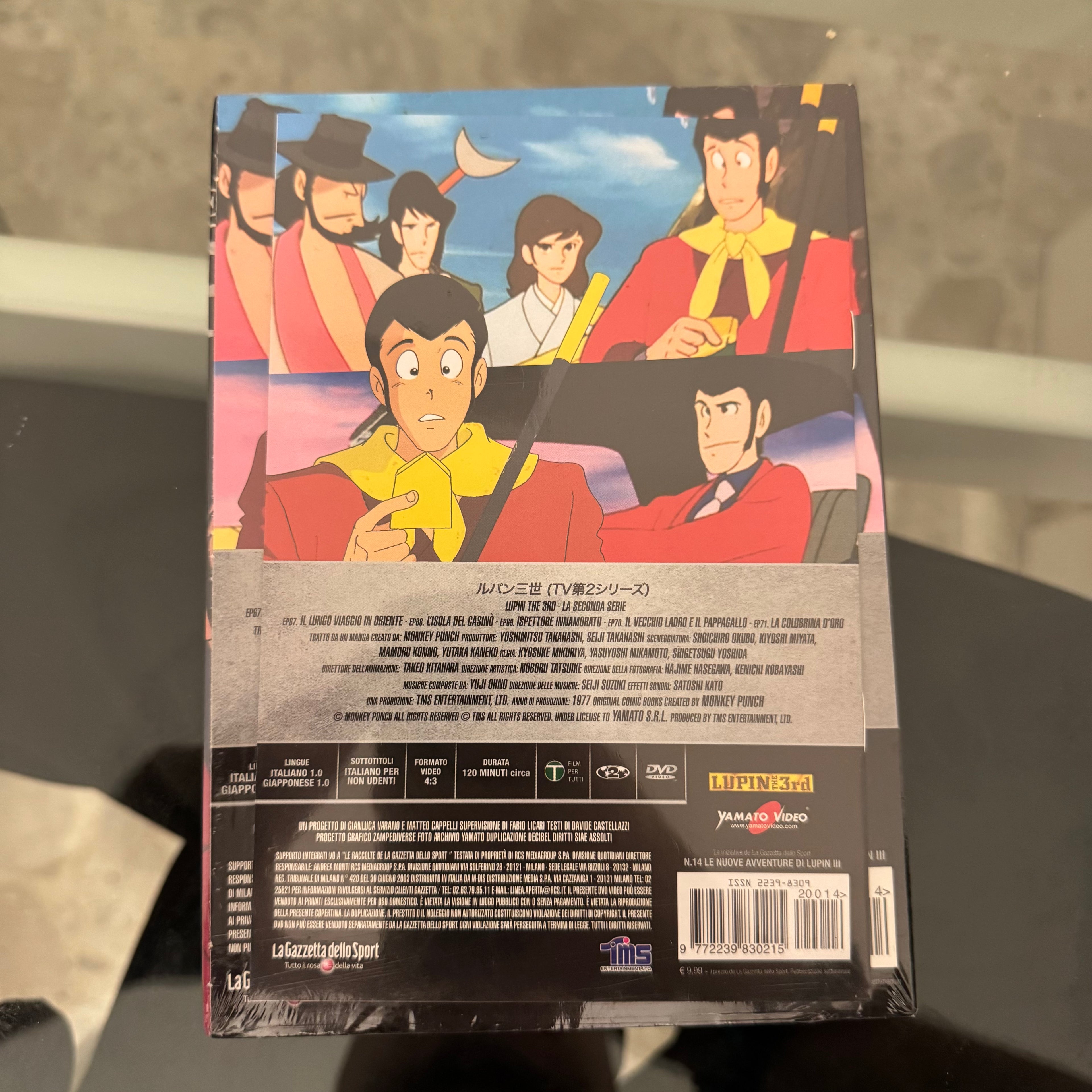 DVD Lupin III N. 14 Il Lungo Viaggio in Oriente Seconda Serie TV Edizione Integrale NUOVO SIGILLATO