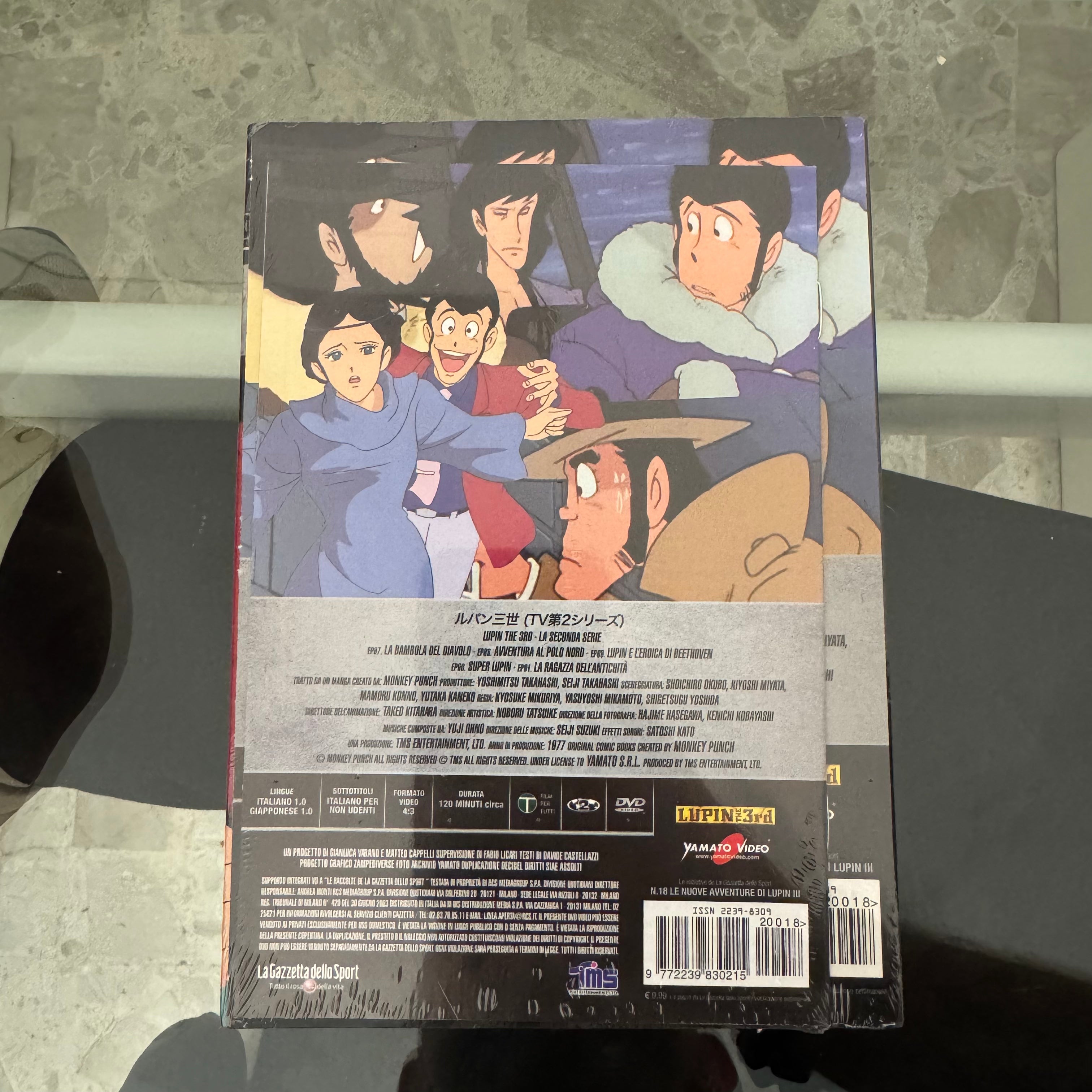 DVD Lupin III N. 18 Super Lupin Seconda Serie TV Edizione Integrale NUOVO SIGILLATO