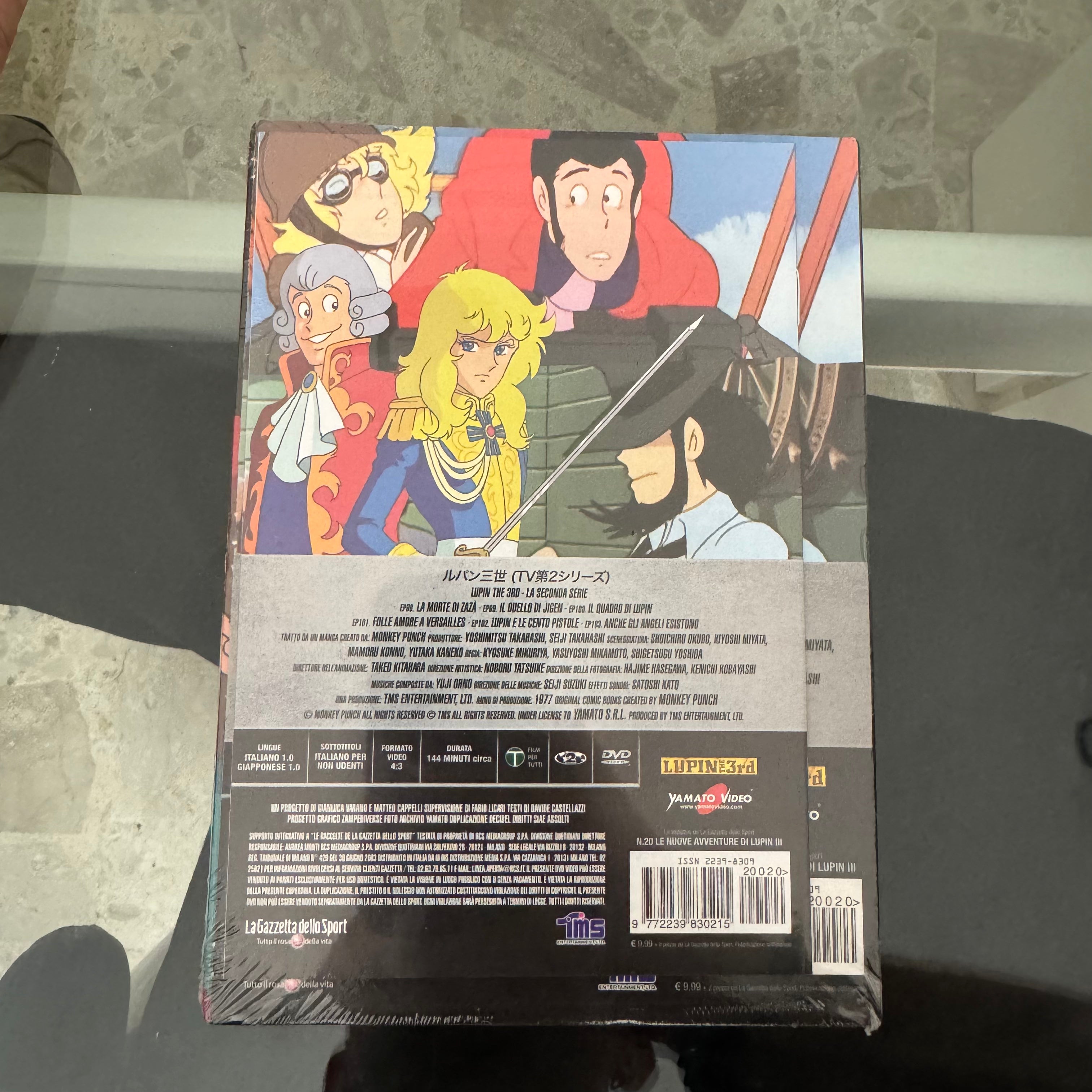 DVD Lupin III N. 20 La Morte di Zazà Seconda Serie TV Edizione Integrale NUOVO SIGILLATO
