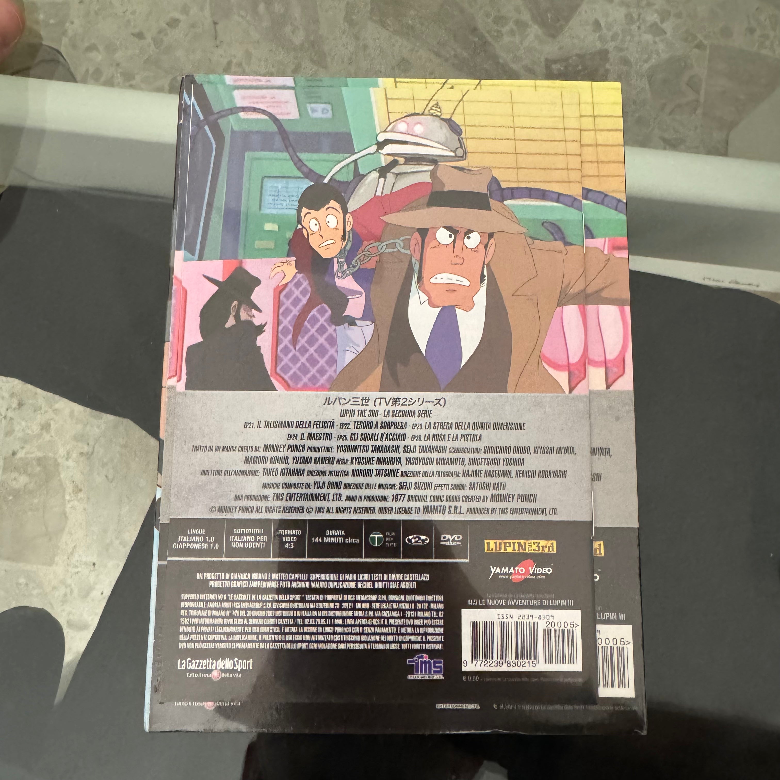DVD Lupin III N. 5 La Strega della Quarta Dimensione Seconda Serie TV Edizione Integrale NUOVO SIGILLATO