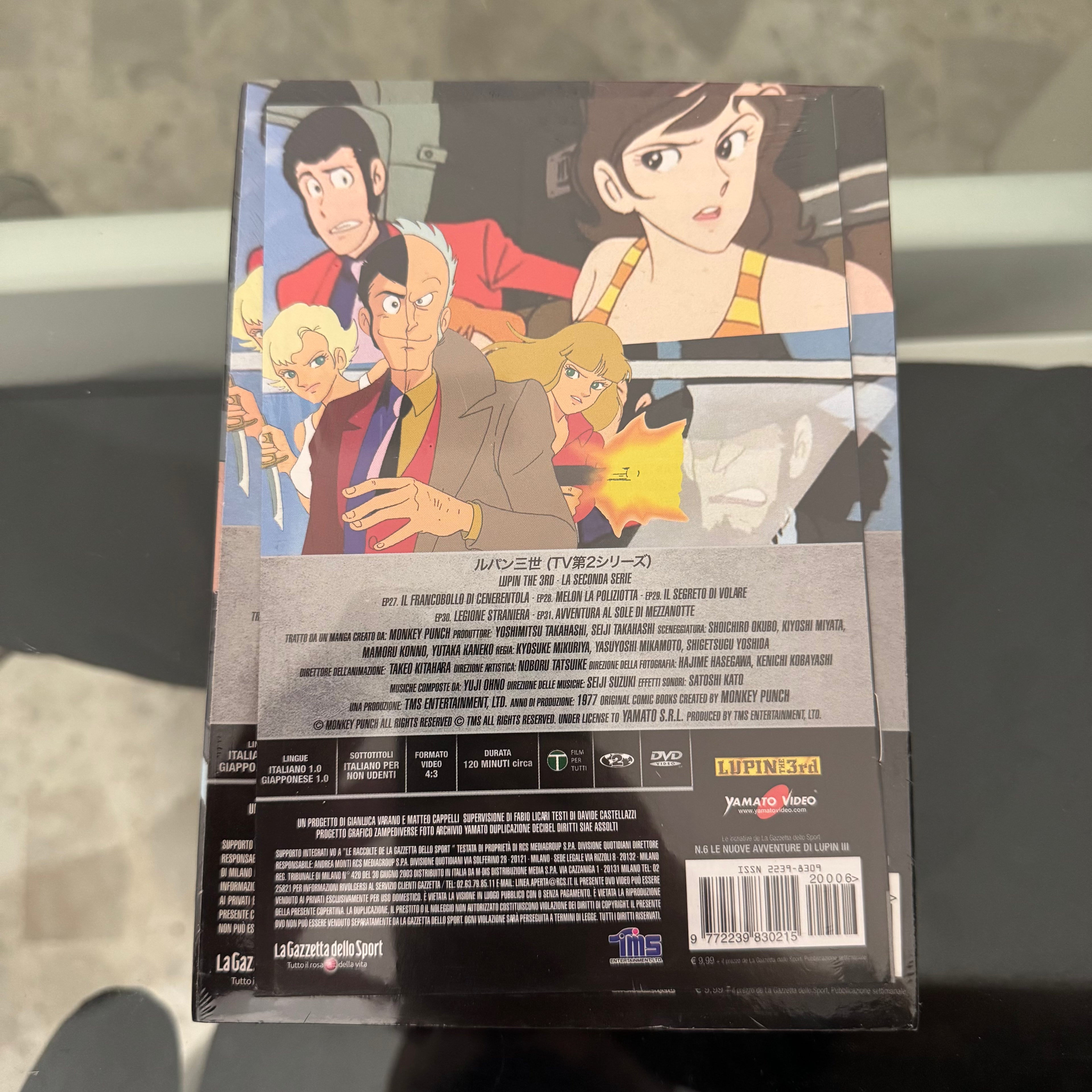DVD Lupin III N. 6 Legione Straniera Seconda Serie TV Edizione Integrale NUOVO SIGILLATO