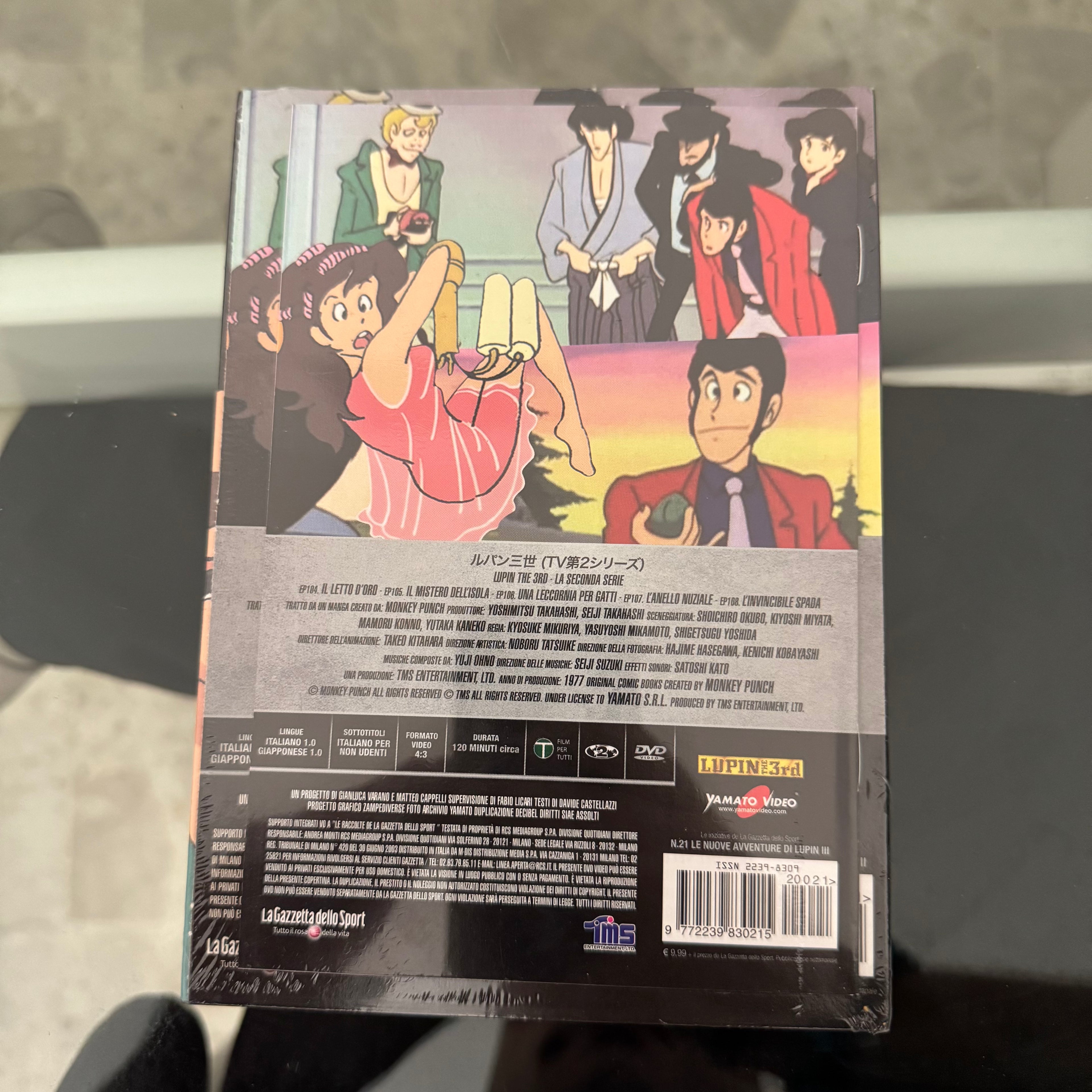 DVD Lupin III N. 21 Il Mistero dell'Isola Seconda Serie TV Edizione Integrale NUOVO SIGILLATO
