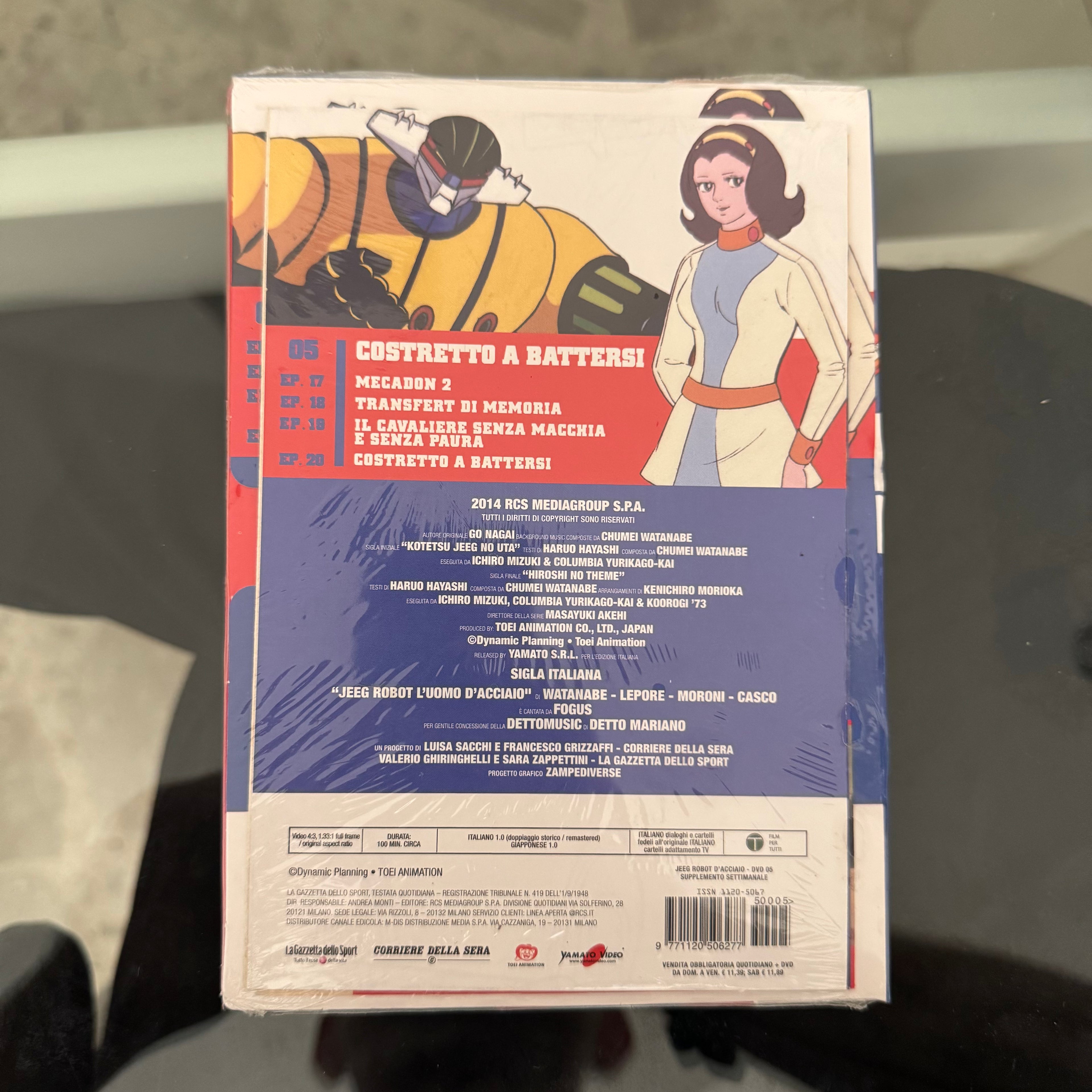 DVD Jeeg Robot d'Acciaio N. 05 Costretto a Battersi Serie TV Anime NUOVO SIGILLATO