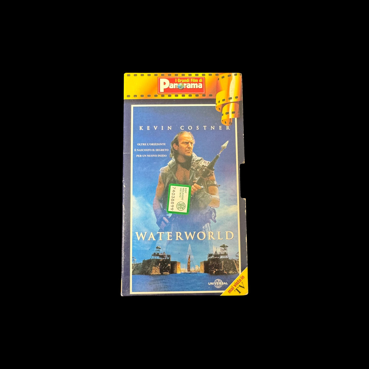 VHS Waterworld (1995) – Kevin Costner – I Grandi Film di Panorama – Videocassetta Vintage