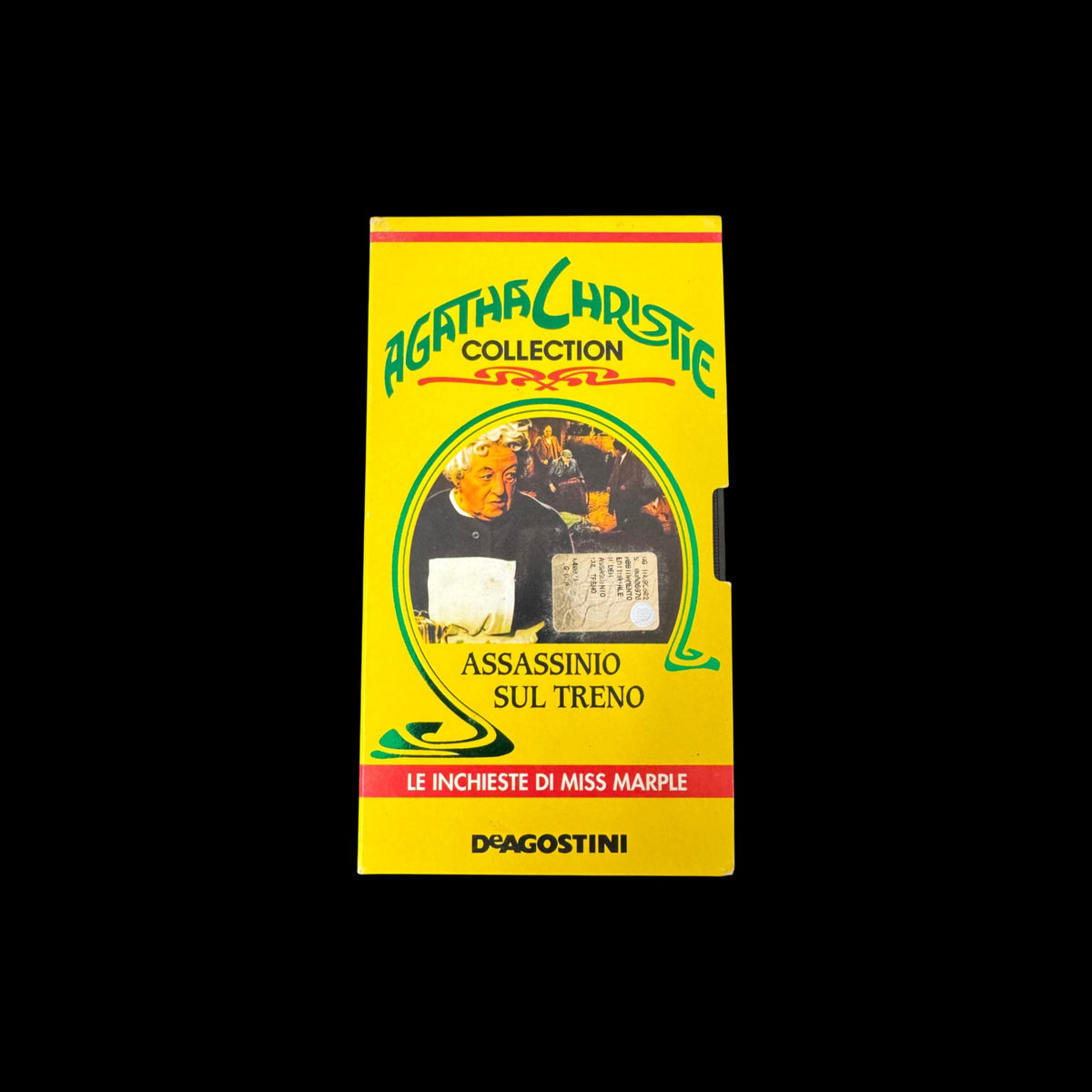 VHS Agatha Christie "Assassinio sul treno" (1961) – Le inchieste di Miss Marple – Margaret Rutherford – DeAgostini – Videocassetta Vintage