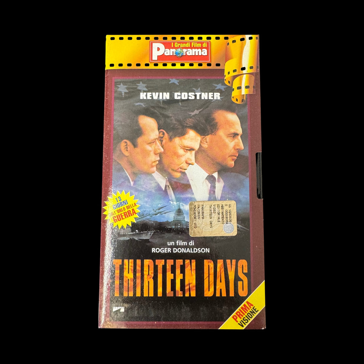 VHS Thirteen Days (2000) – Kevin Costner – Regia Roger Donaldson – I Grandi Film di Panorama – Videocassetta Vintage