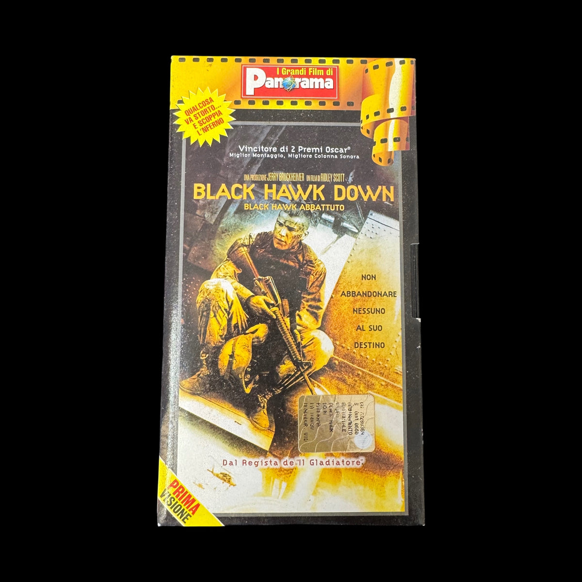 VHS Black Hawk Down (2001) – Regia Ridley Scott – Josh Hartnett, Ewan McGregor – I Grandi Film di Panorama – Videocassetta Vintage