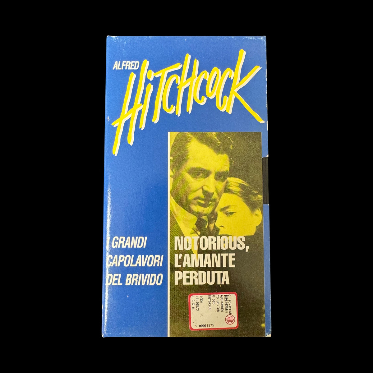 VHS Notorious, l'amante perduta (1946) – Alfred Hitchcock – Cary Grant, Ingrid Bergman – Collana I Grandi Capolavori del Brivido – Videocassetta Vintage
