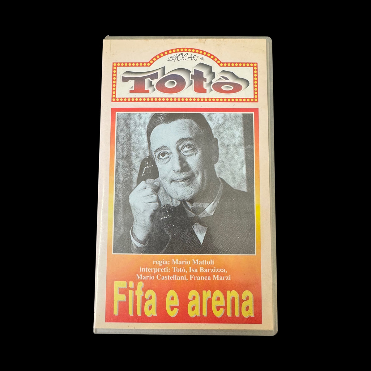 VHS Totò Fifa e Arena (1948) – Regia Mario Mattoli – Edizione Legocart – Videocassetta Vintage