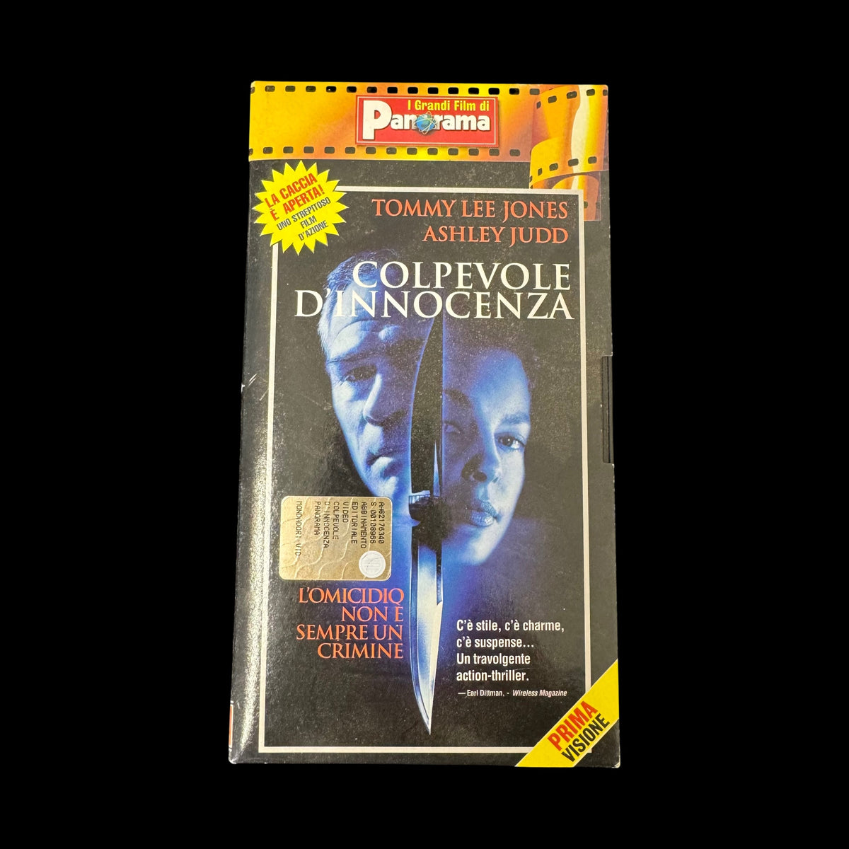 VHS Colpevole d'innocenza (1999) – Tommy Lee Jones, Ashley Judd – I Grandi Film di Panorama – Videocassetta Vintage