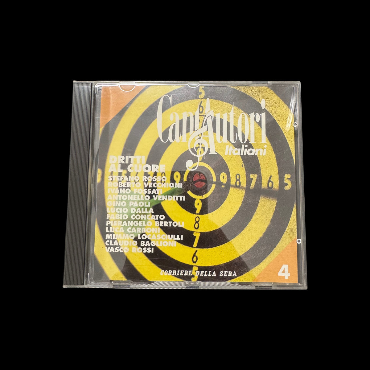 Cantautori Italiani vol. 4 – Dritti al cuore – CD Corriere della Sera, Vasco Rossi, Dalla, Venditti, Baglioni