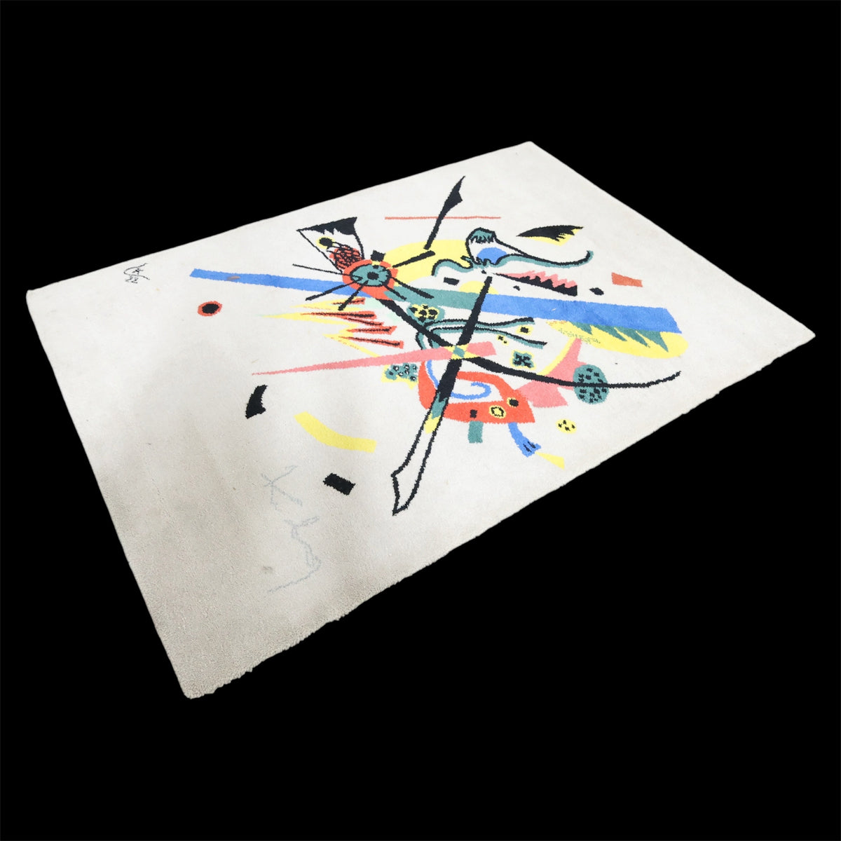 Tappeto d'Arte "Piccoli Mondi I" After Wassily Kandinsky per Ege Art Line anni '80