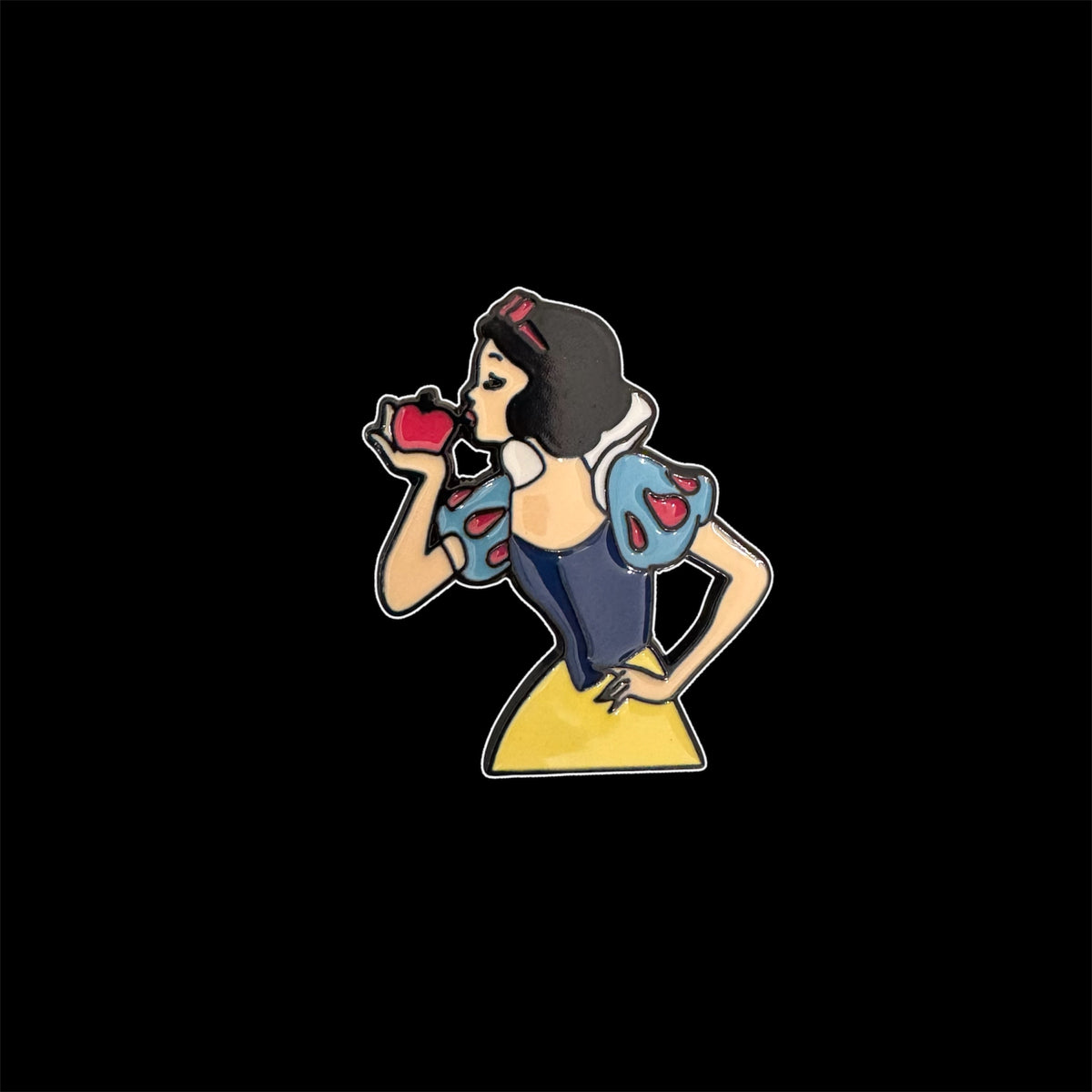 Spilletta in Metallo Smaltato - Biancaneve Morso alla Mela / Biancaneve e i Sette Nani (Snow White)