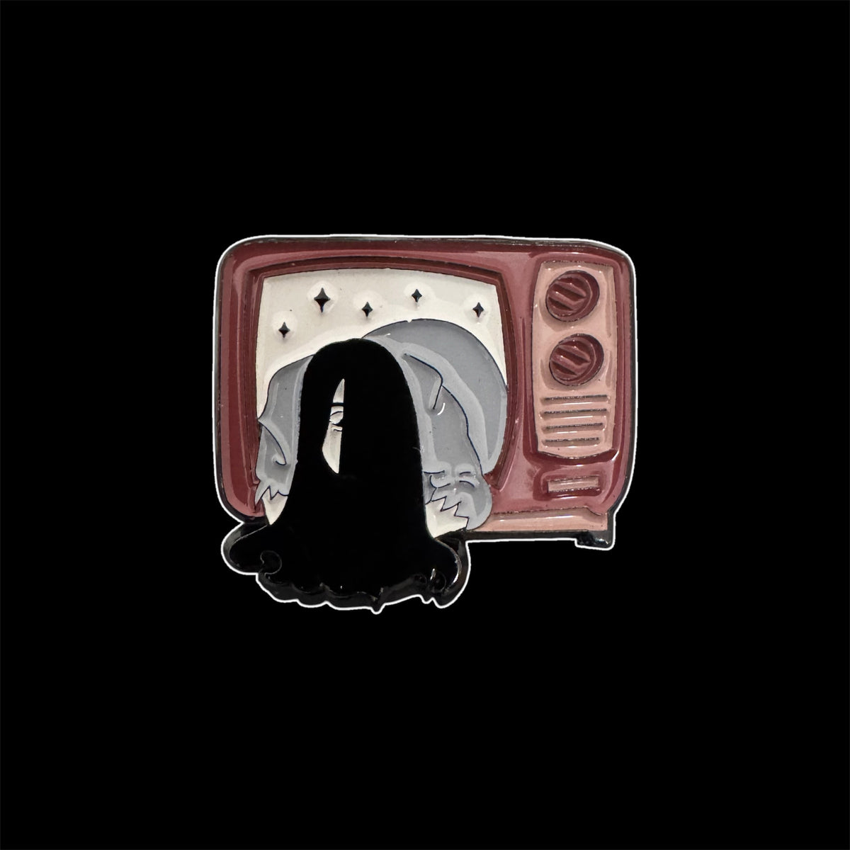 Spilletta in Metallo Smaltato - Samara esce dalla TV / Horror Cult (The Ring)