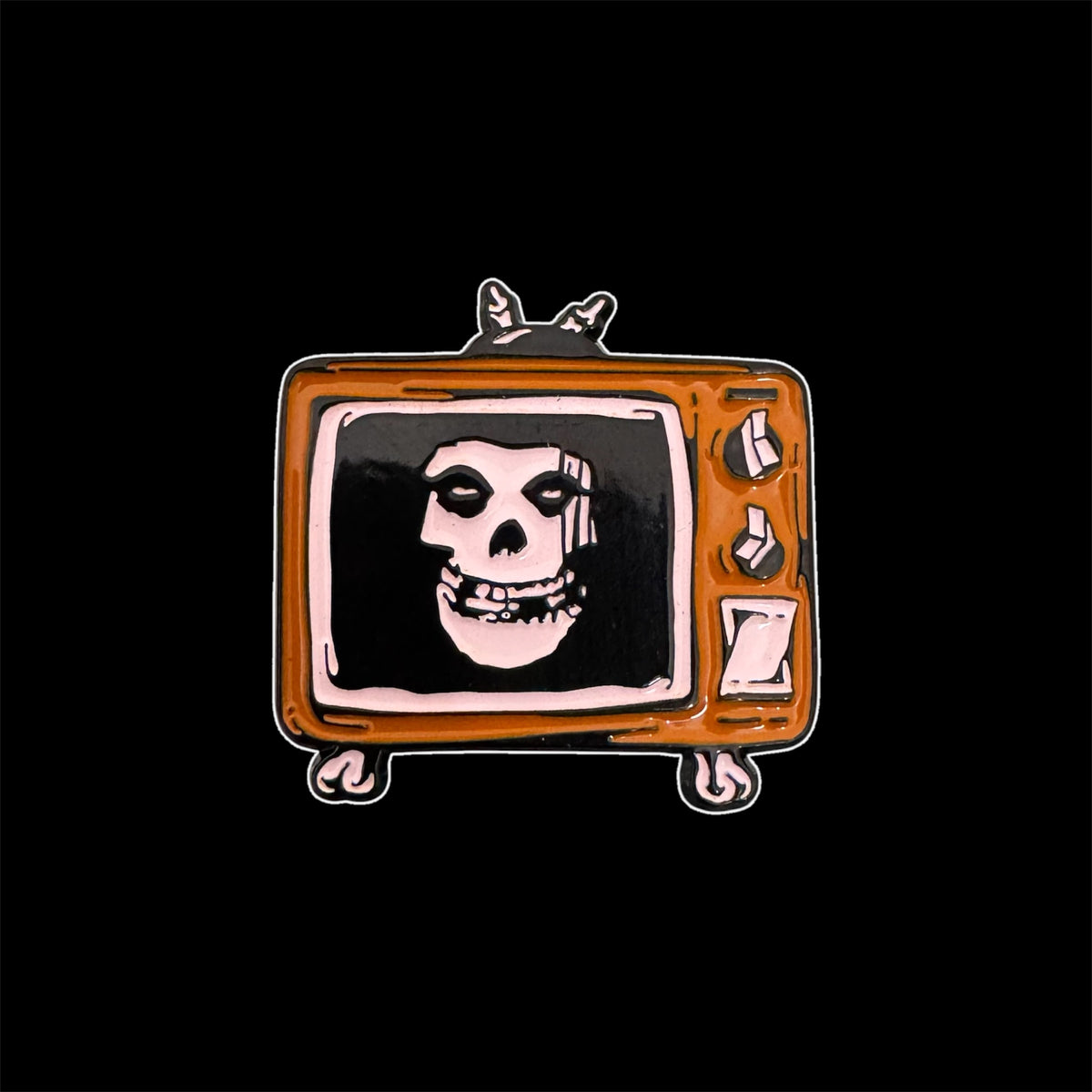 Spilletta in Metallo Smaltato - Crimson Ghost nella TV / Misfits Punk Rock (The Crimson Ghost)