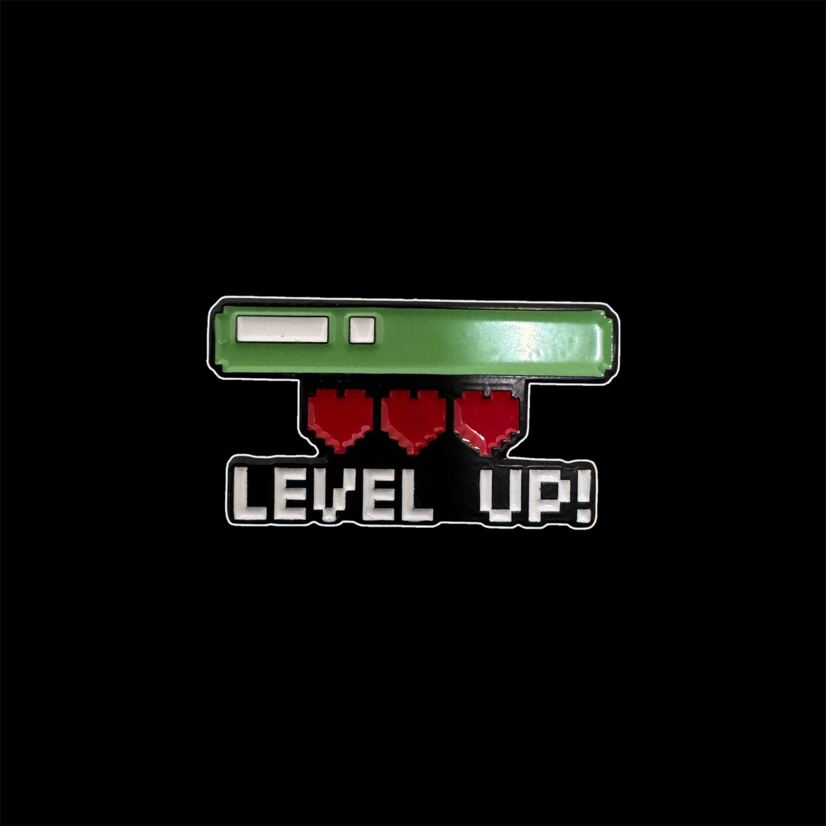 Spilletta in Metallo Smaltato - Level Up / Videogames Nerd Geek (Retro Gaming)