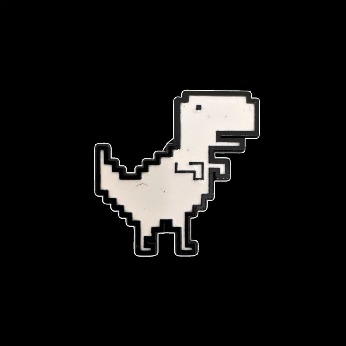 Spilletta in Metallo Smaltato - Dinosauro Offline T-Rex / Google Chrome No Internet Game