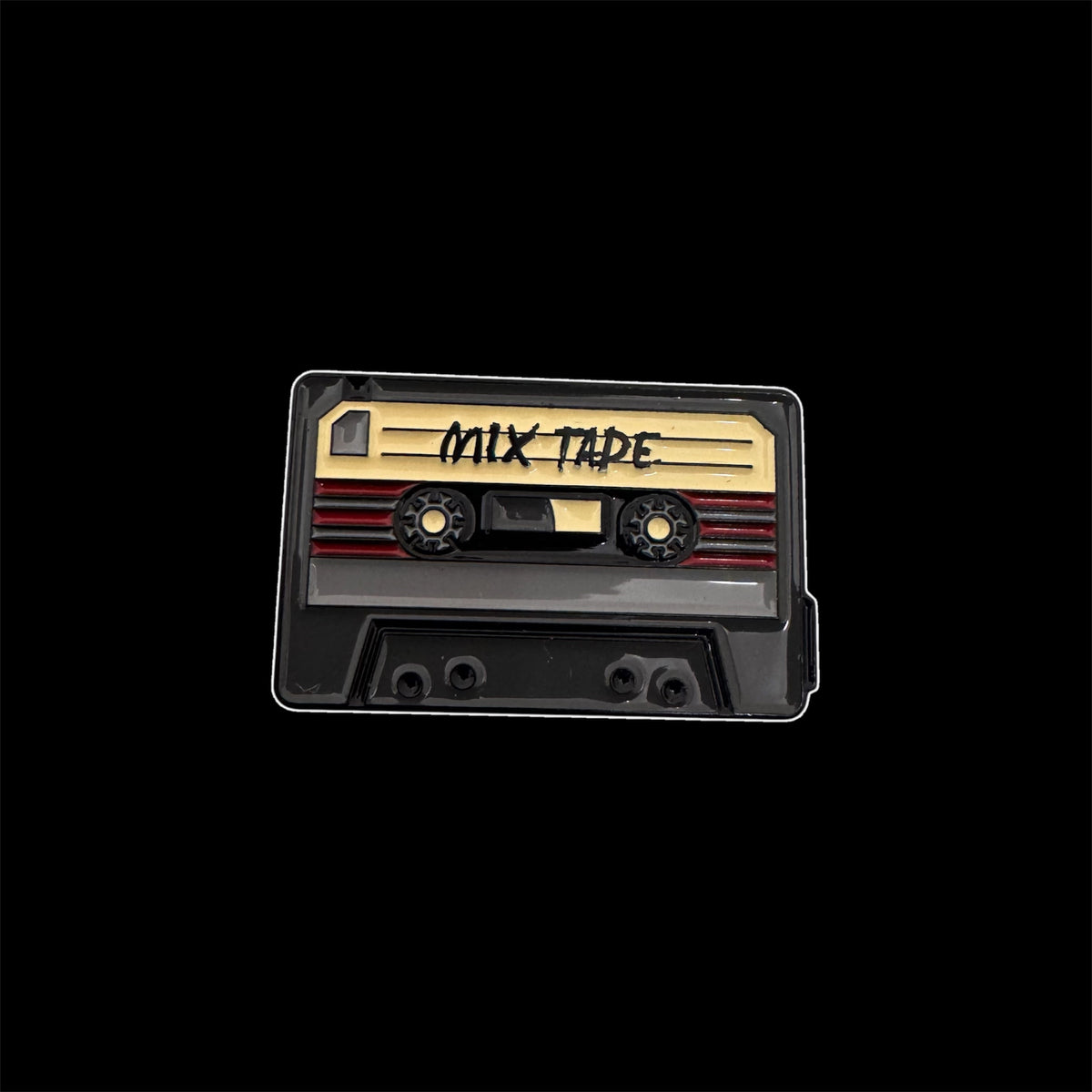 Spilletta in Metallo Smaltato - Cassetta Mix Tape / Musica Retro Vintage Anni 80 90