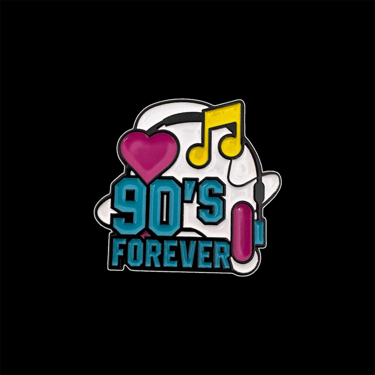 Spilletta in Metallo Smaltato - 90's Forever / Musica Pop Dance Culture Anni 90