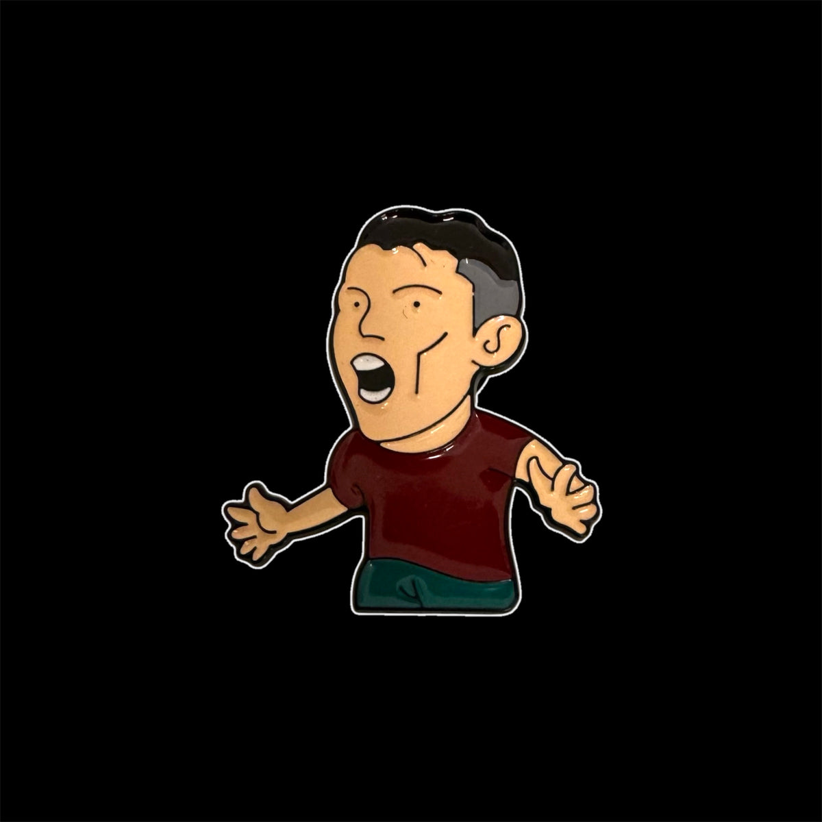 Spilletta in Metallo Smaltato - Cristiano Ronaldo "Siuuu" / Calcio Bomber CR7