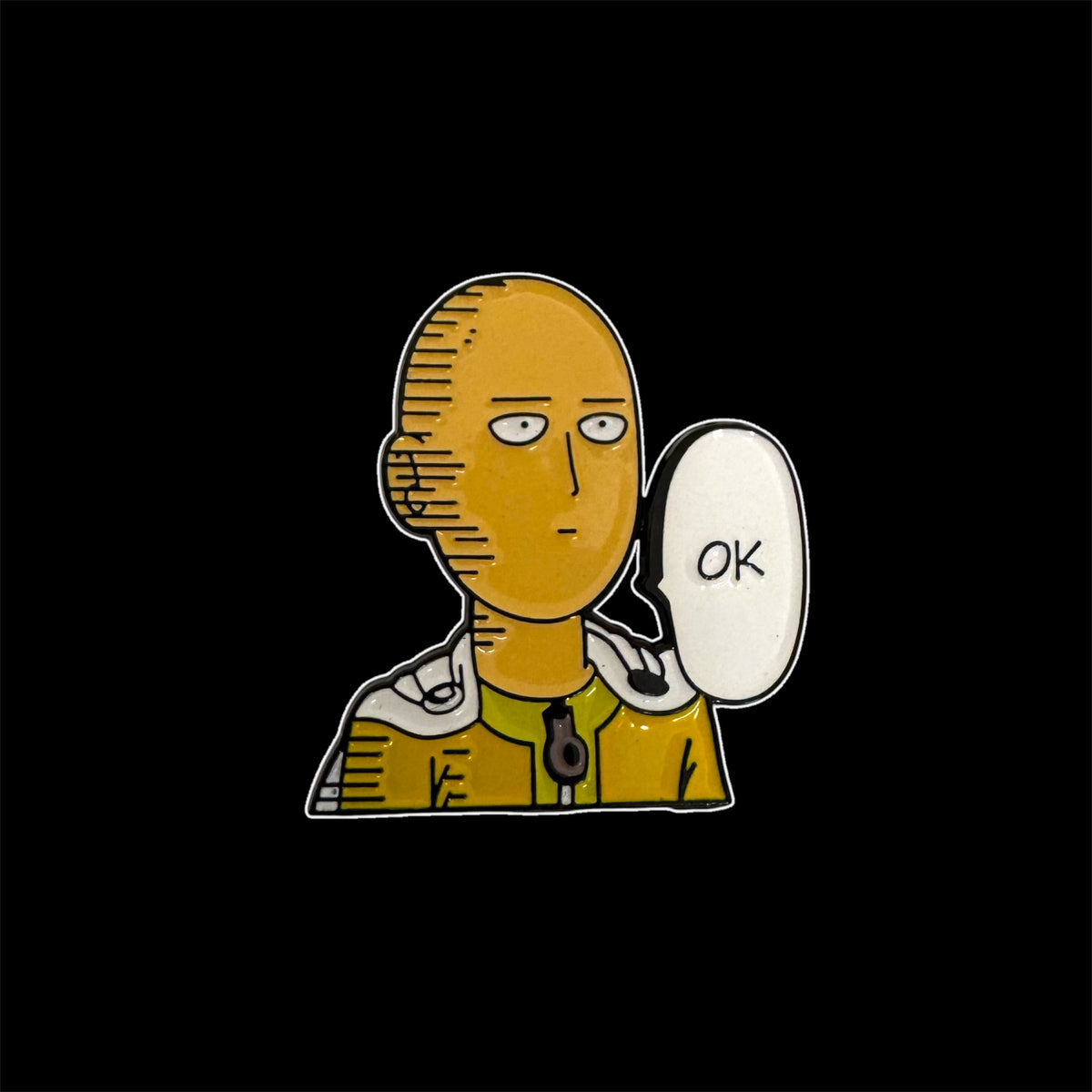 Spilletta in Metallo Smaltato - Saitama "OK" / One-Punch Man Anime Manga Nerd