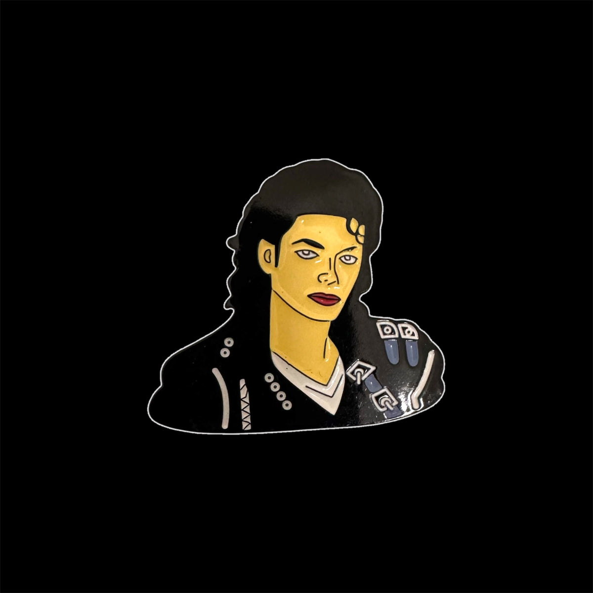 Spilletta in Metallo Smaltato - Michael Jackson Bad Era / Pop Star Musica Pop Culture