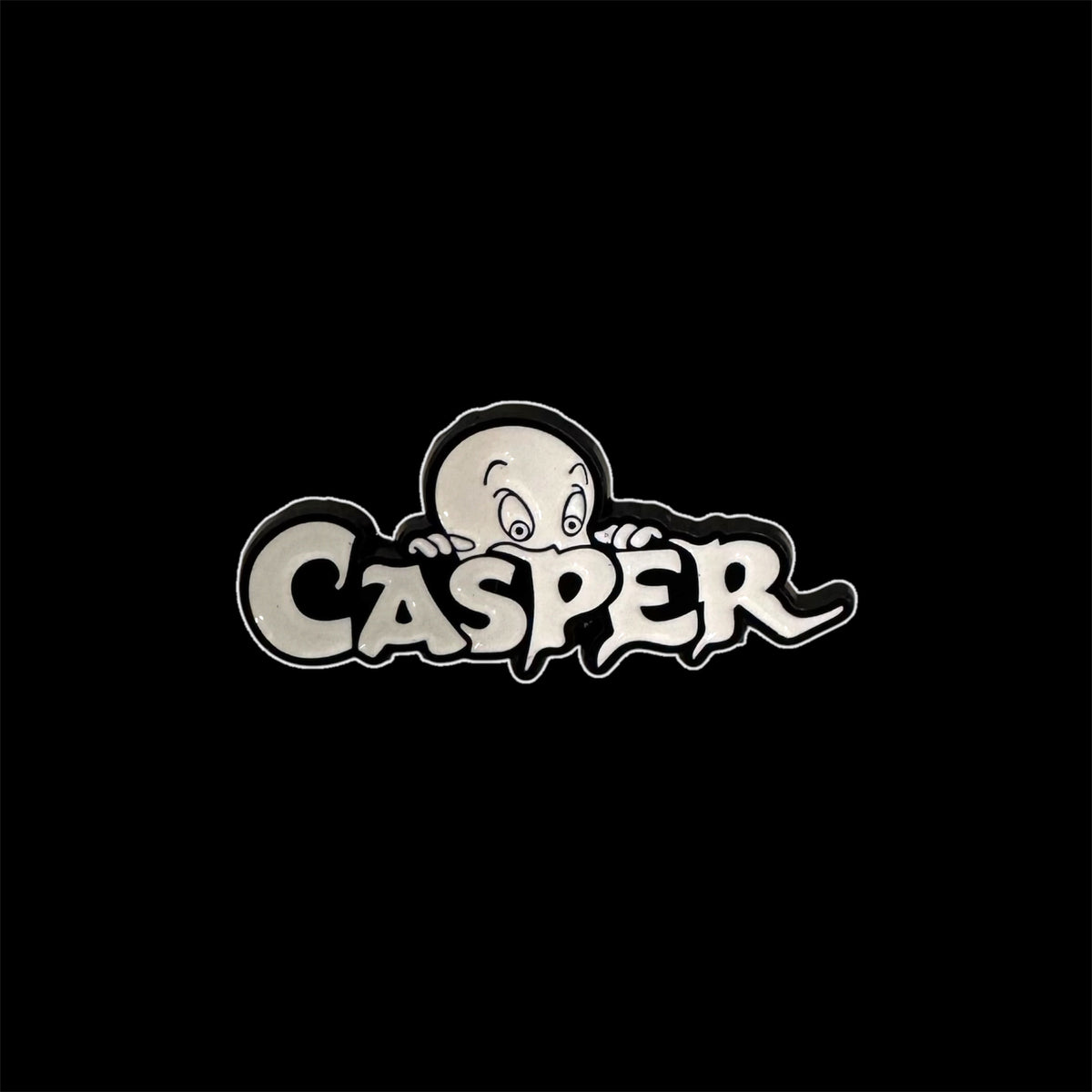 Spilletta in Metallo Smaltato - Casper Logo / Cartoni Animati Vintage Nerd Pop Culture