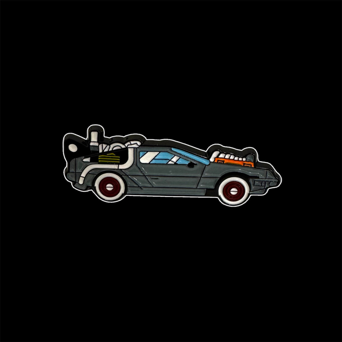 Spilletta in Metallo Smaltato - DeLorean Macchina del Tempo / Ritorno al Futuro Cinema Cult Nerd (Back to the Future)