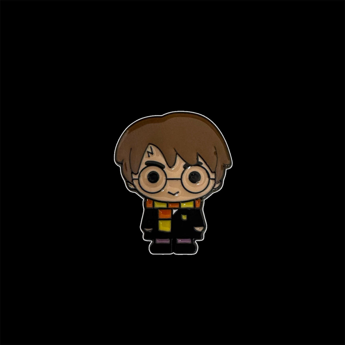 Spilletta in Metallo Smaltato - Harry Potter Chibi / Saga Fantasy Magia Nerd