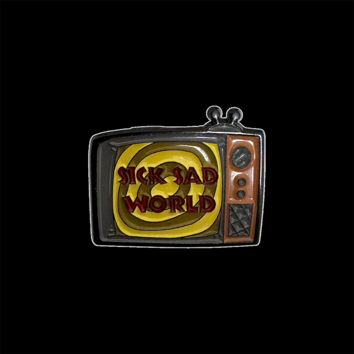 Spilletta in Metallo Smaltato - Sick Sad World nella TV / Daria MTV Cartoon Pop Culture Nerd Anni 90