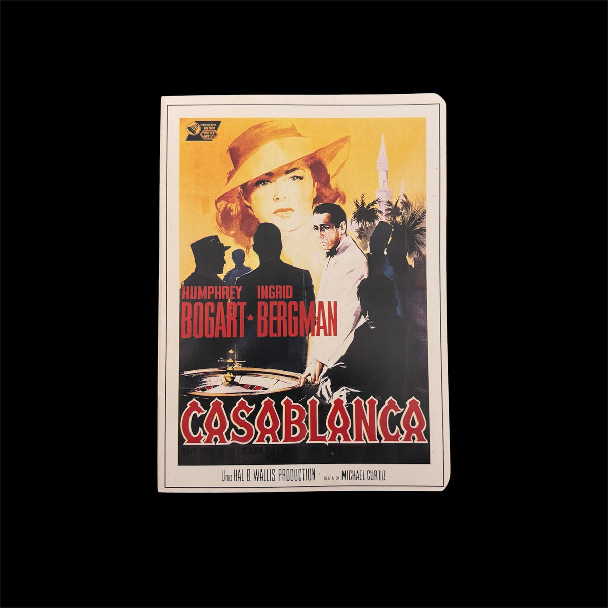Quadernetto Vintage Anni 60 Casablanca Serie Cinema Fondo di Magazzino MAI USATO